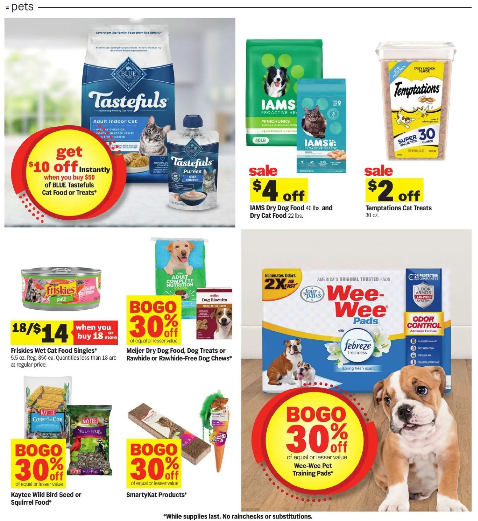 Meijer Weekly Ad - valid from 02.01.2026 | Page: 23 | Products: Corn, Dog Food, Cat Food, Pads