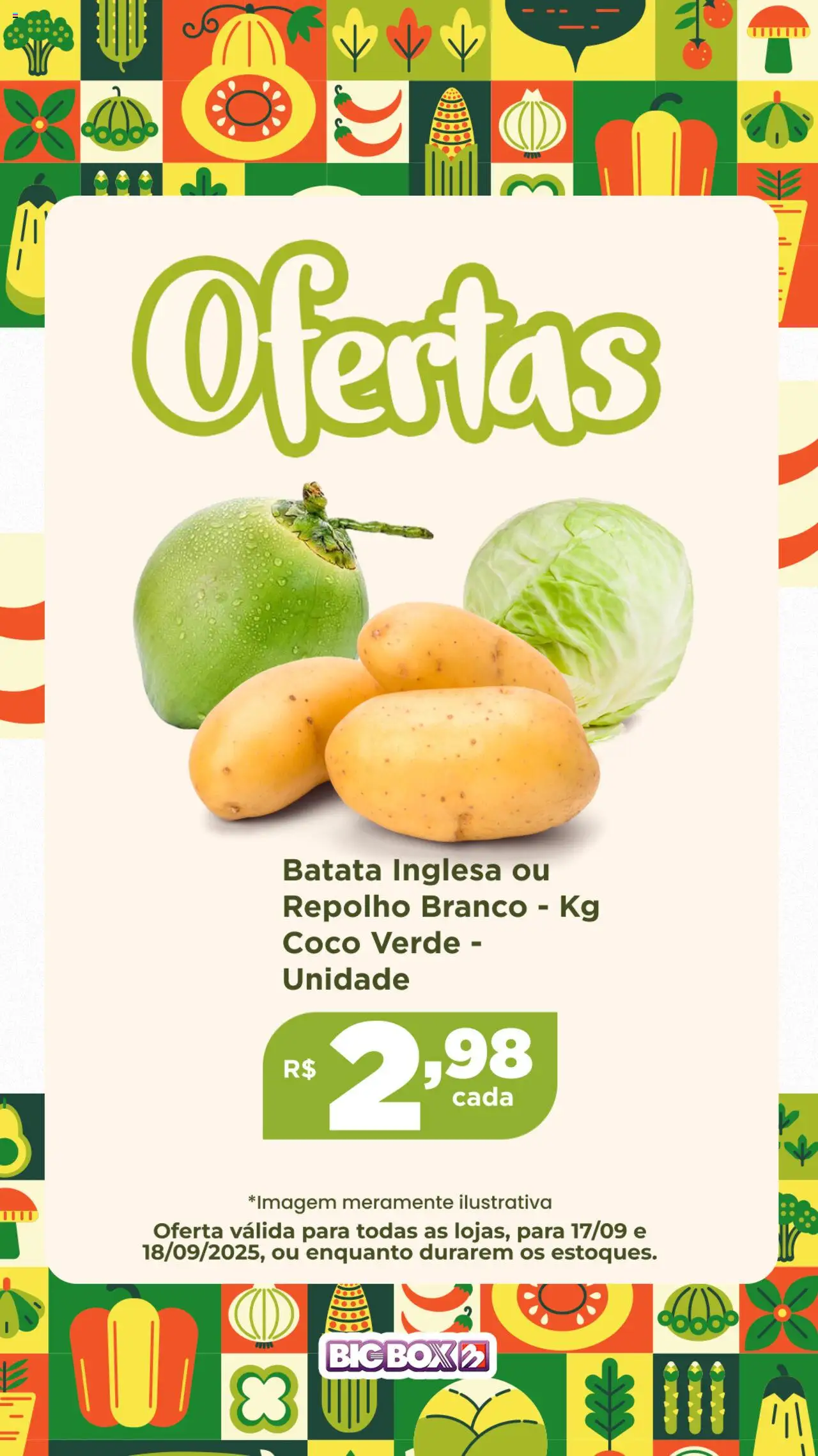 Big Box Folheto - válido de 17.09.2025 | Página: 10 | Produtos: Coco, Repolho, Batata