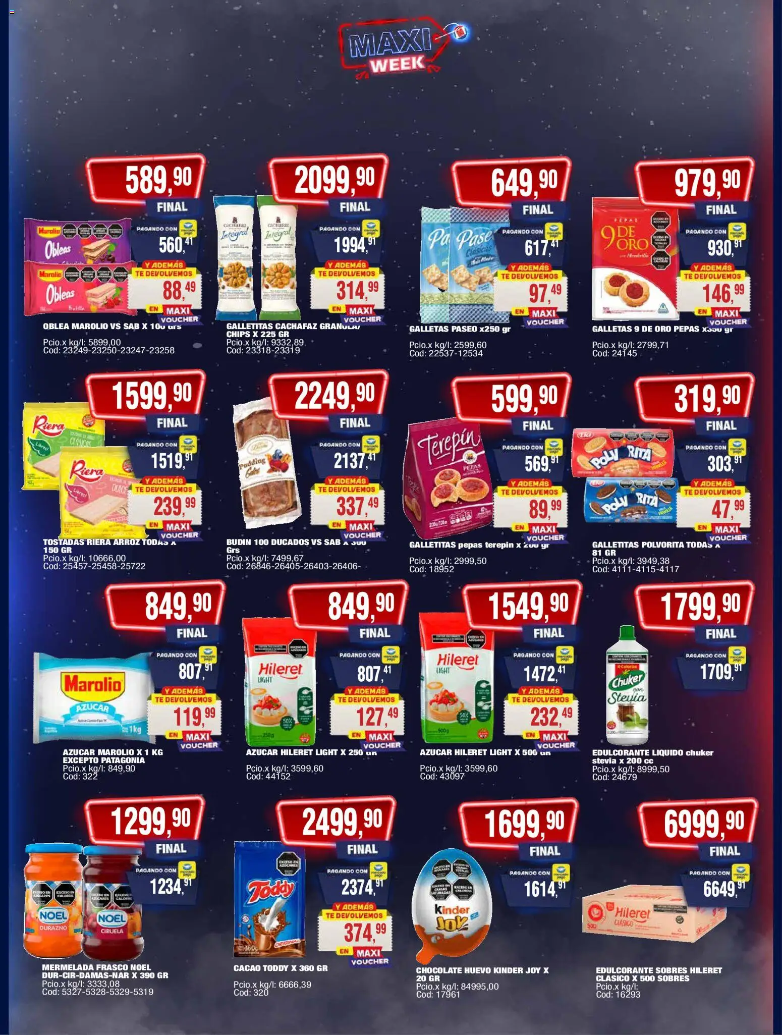 Maxiconsumo ofertas │ válido desde el 10.11.2025 | Página: 3 | Productos: Azucar, Huevo, Té, Mermelada