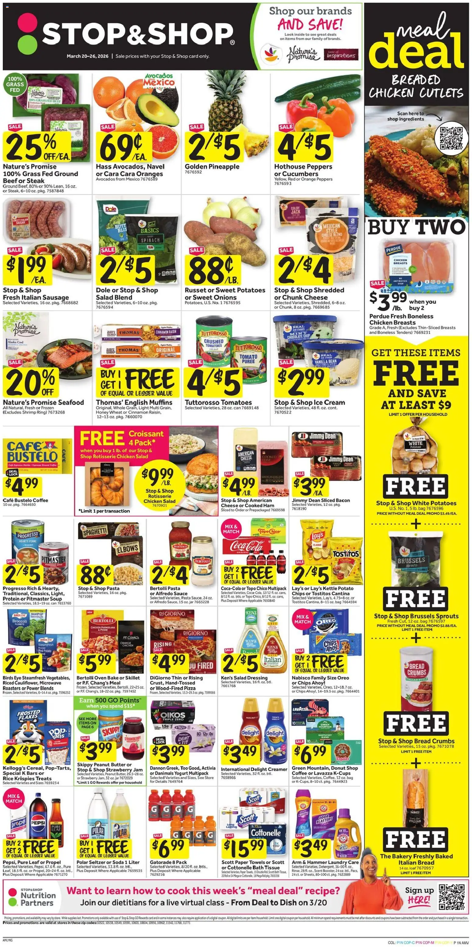 Stop & Shop Weekly Circular - NY - valid from 20.03.2026 | Page: 1 | Products: Bath, Hammer, Ham, Rice