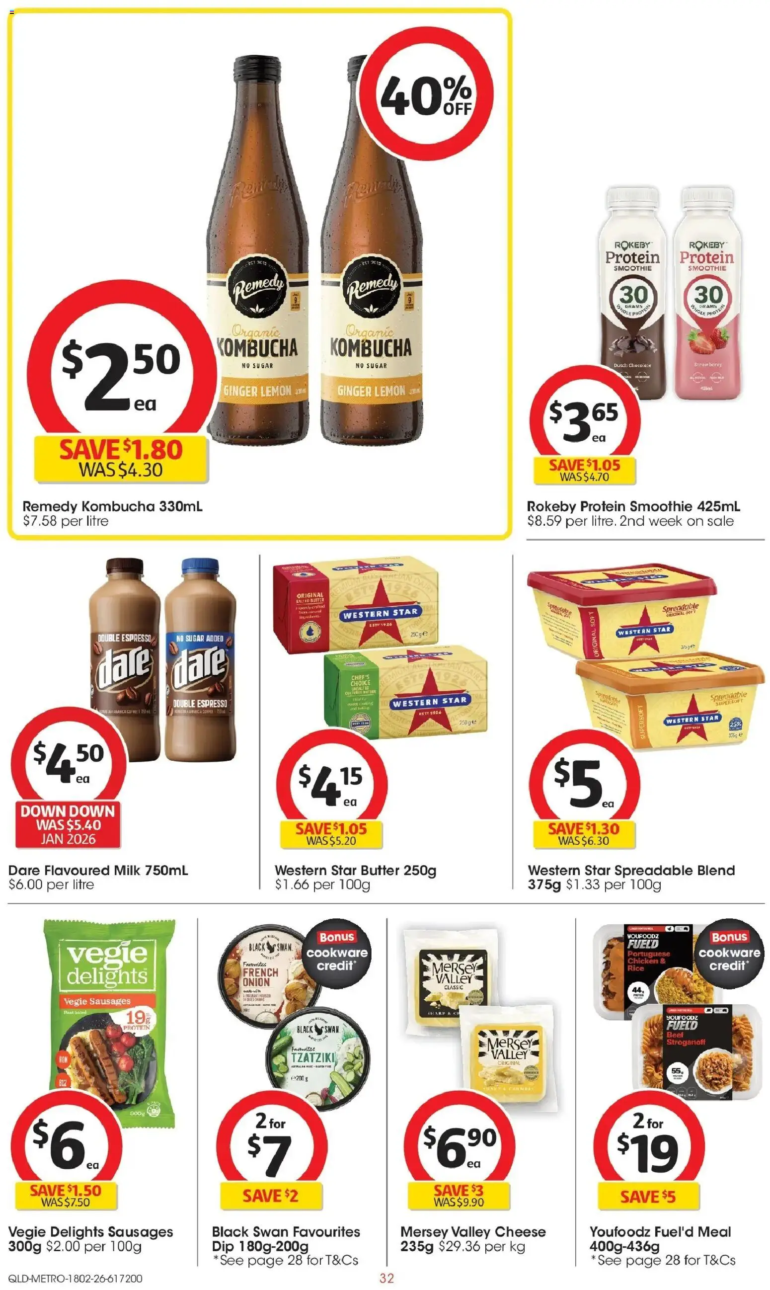 Coles catalogue - valid from 18.02.2026 | Page: 32 | Products: Cheese, Chocolate, Salt, Lemon