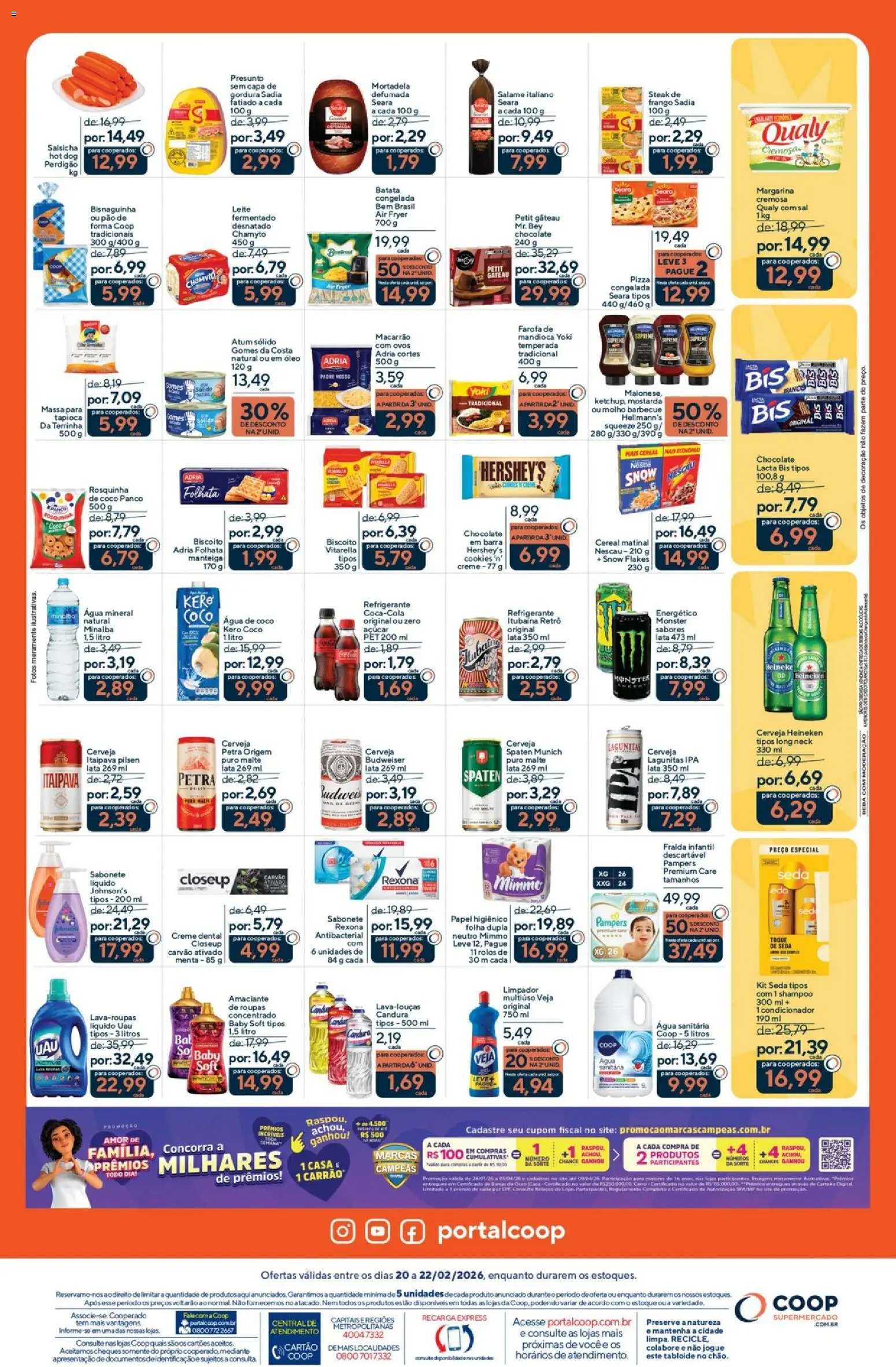 Coop Folheto - válido de 20.02.2026 | Página: 2 | Produtos: Coco, Rosquinha, Amaciante, Água sanitária