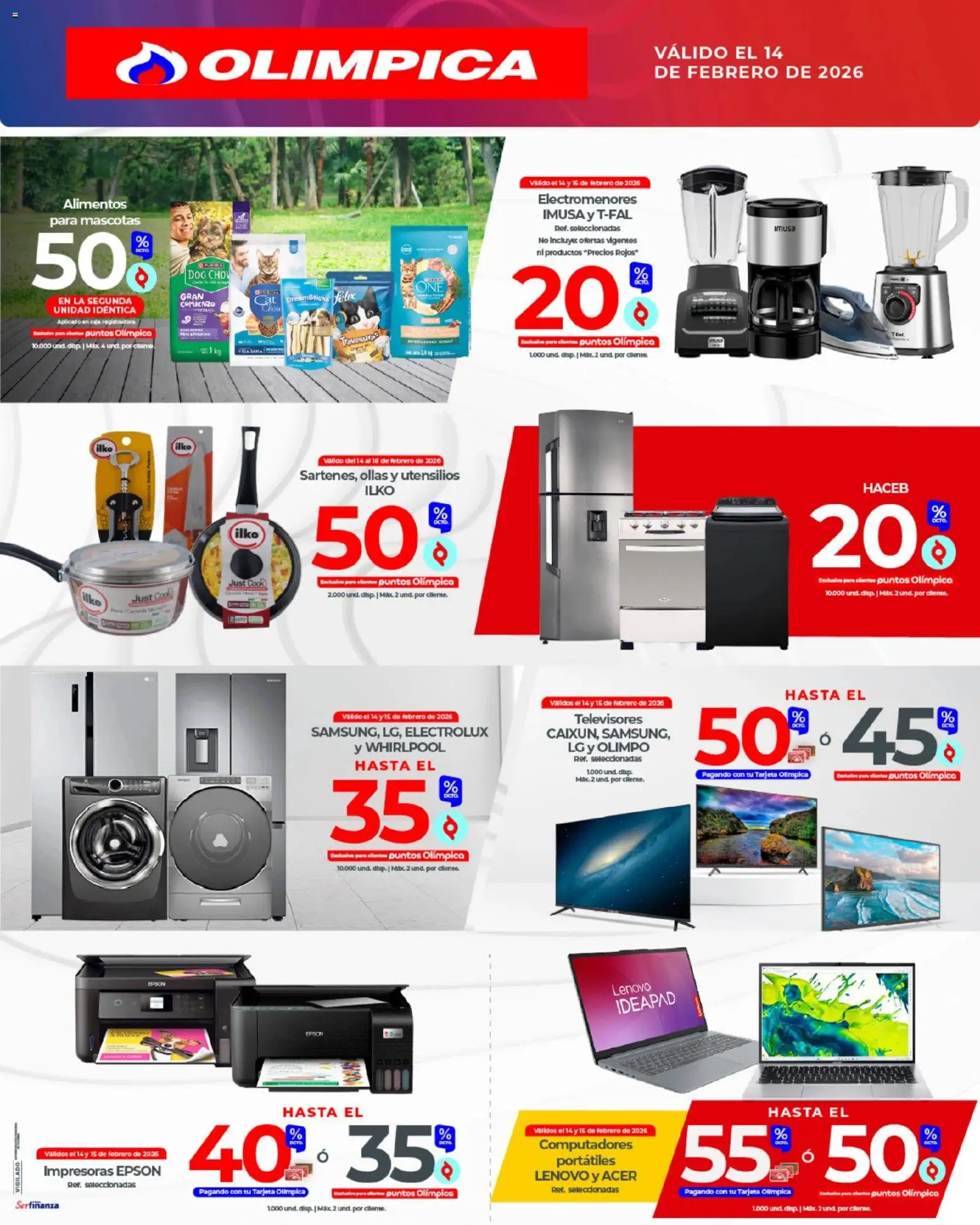 Olímpica revista - valida desde el 14.02.2026 | Página: 9 | Productos: Pan