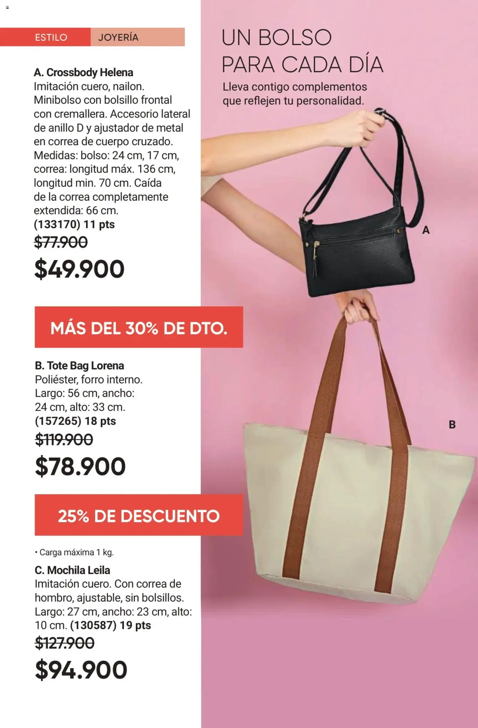 Avon revista - valida desde el 01.02.2026 | Página: 54 | Productos: Bolso, Mochila, Anillo