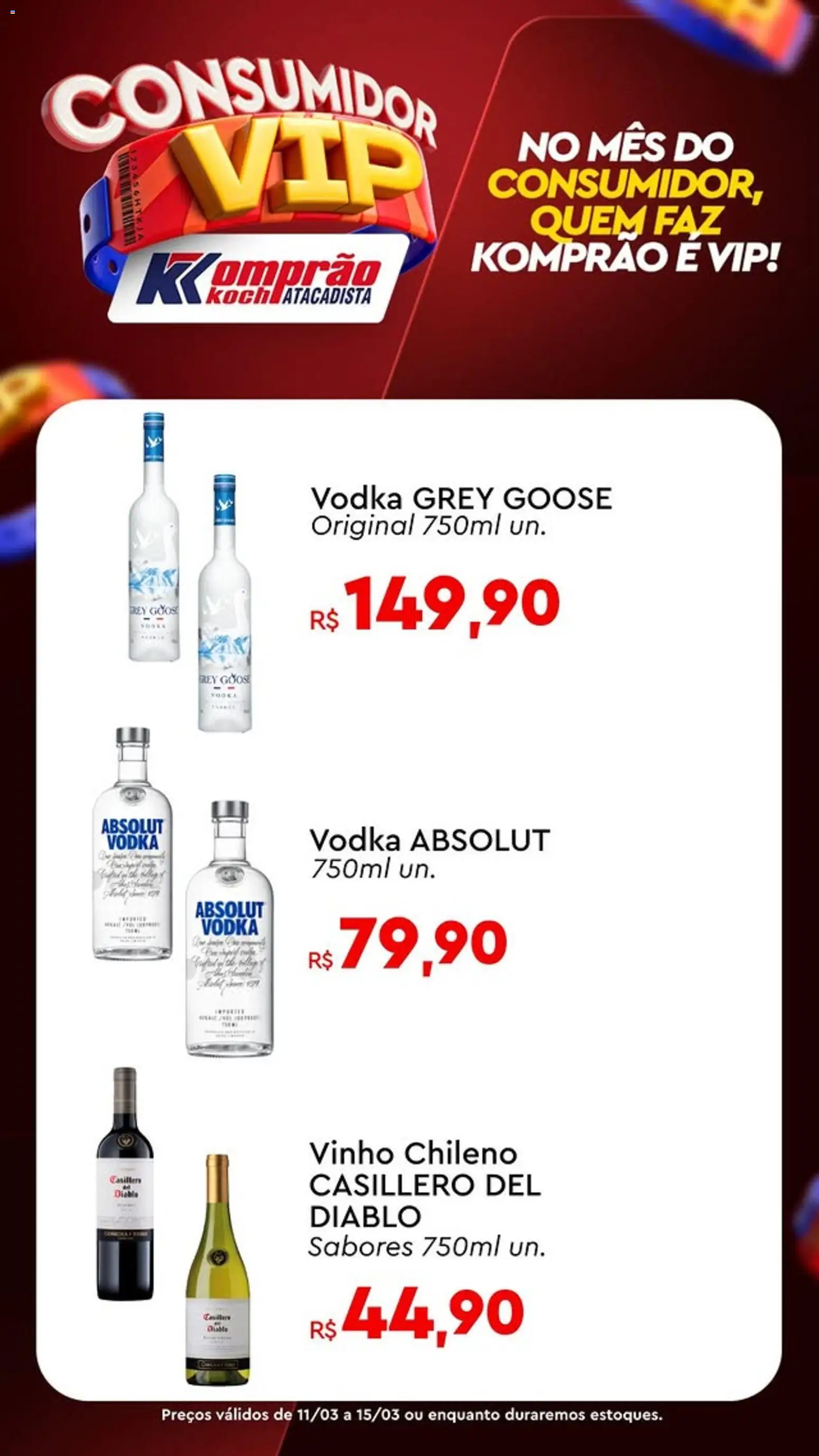 Komprao Atacadista Folheto - válido de 11.03.2026 | Página: 12 | Produtos: Vinho, Vodka