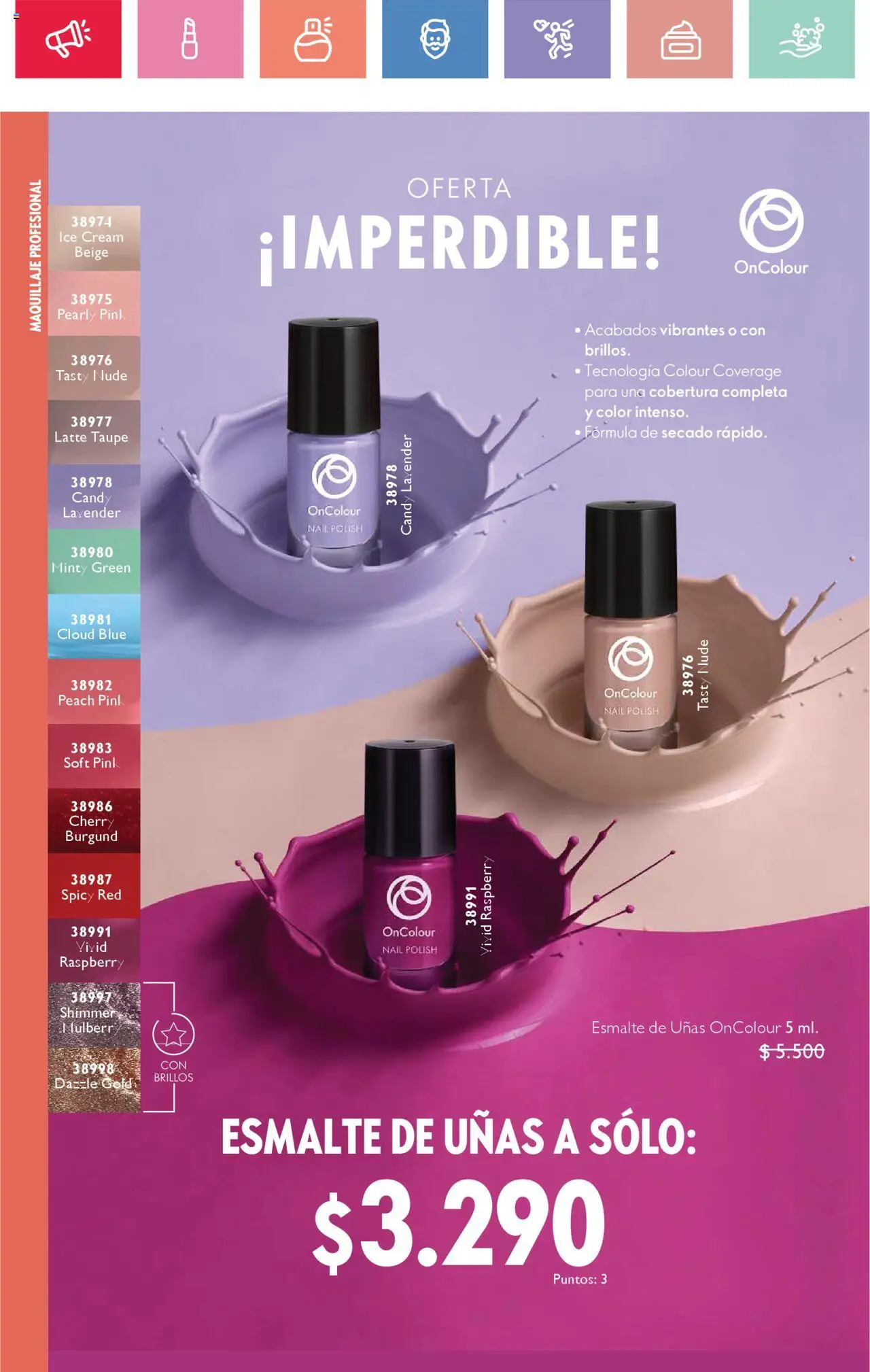 Oriflame catálogo │ válido desde el 23.08.2025 | Página: 48 | Productos: Maquillaje, Esmalte de uñas
