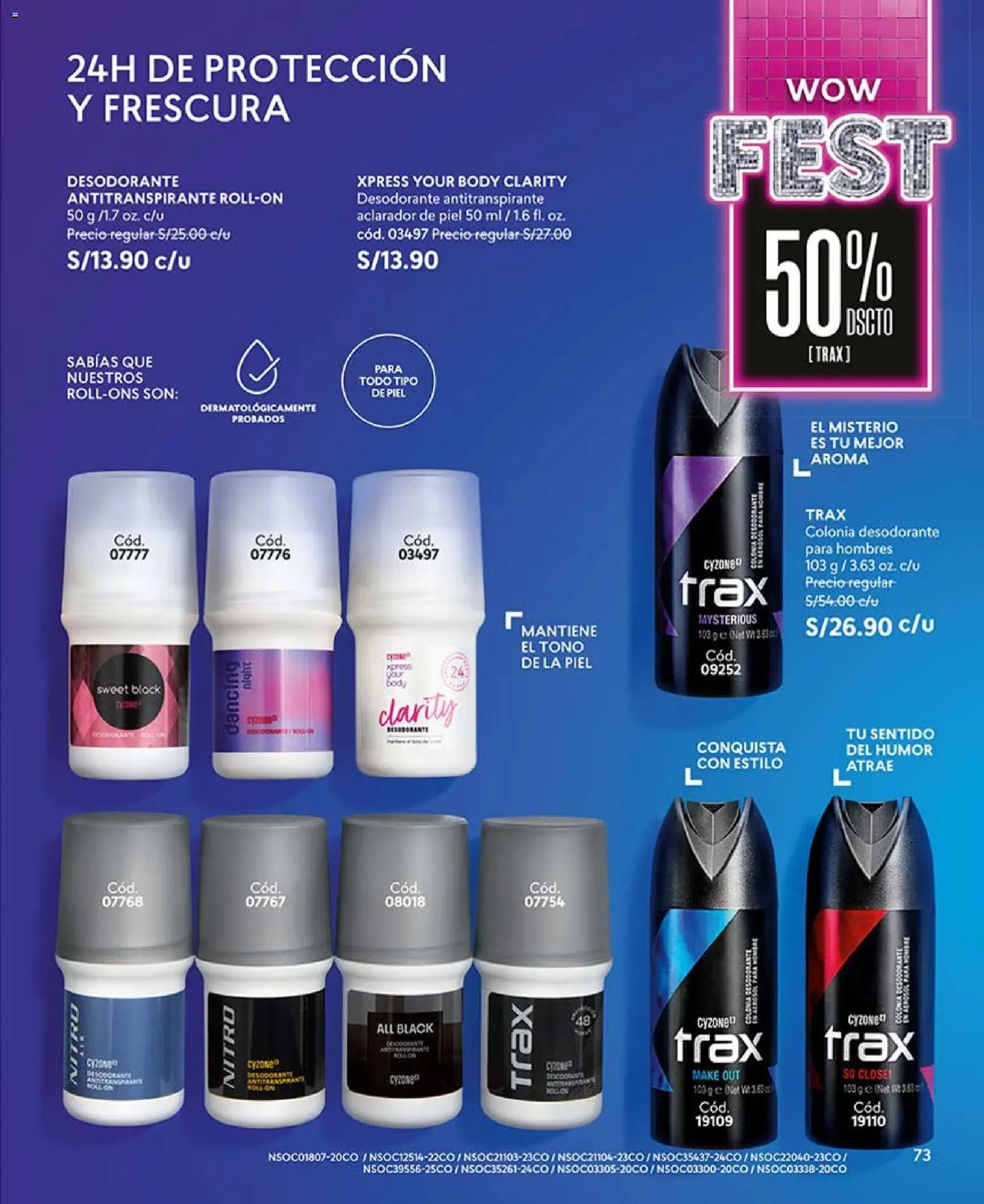 Catálogo CyZone válido desde 31.01.2026 | Página: 73 | Productos: Desodorante, Antitranspirante