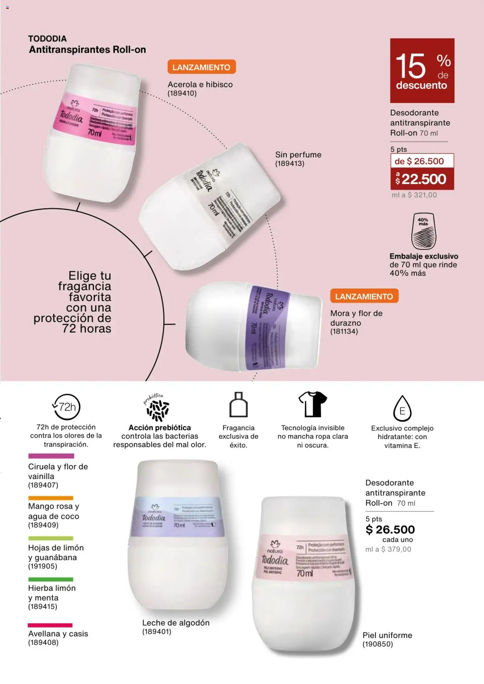 Natura revista - valida desde el 02.01.2026 | Página: 115 | Productos: Algodón, Limón, Mora, Leche