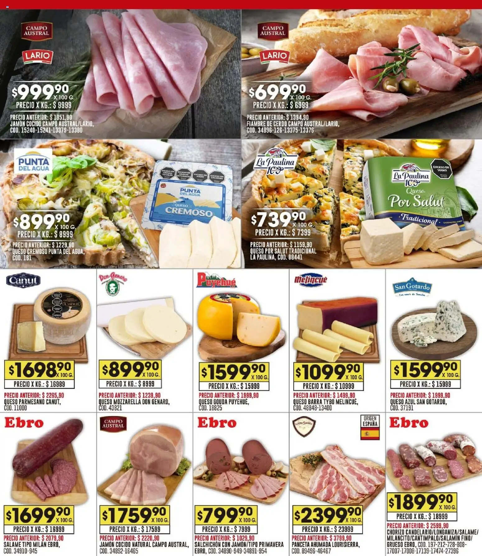 Coto - Ofertas fin │ válido desde el 26.01.2026 | Página: 8 | Productos: Queso, Jamón, Salame, Cerdo