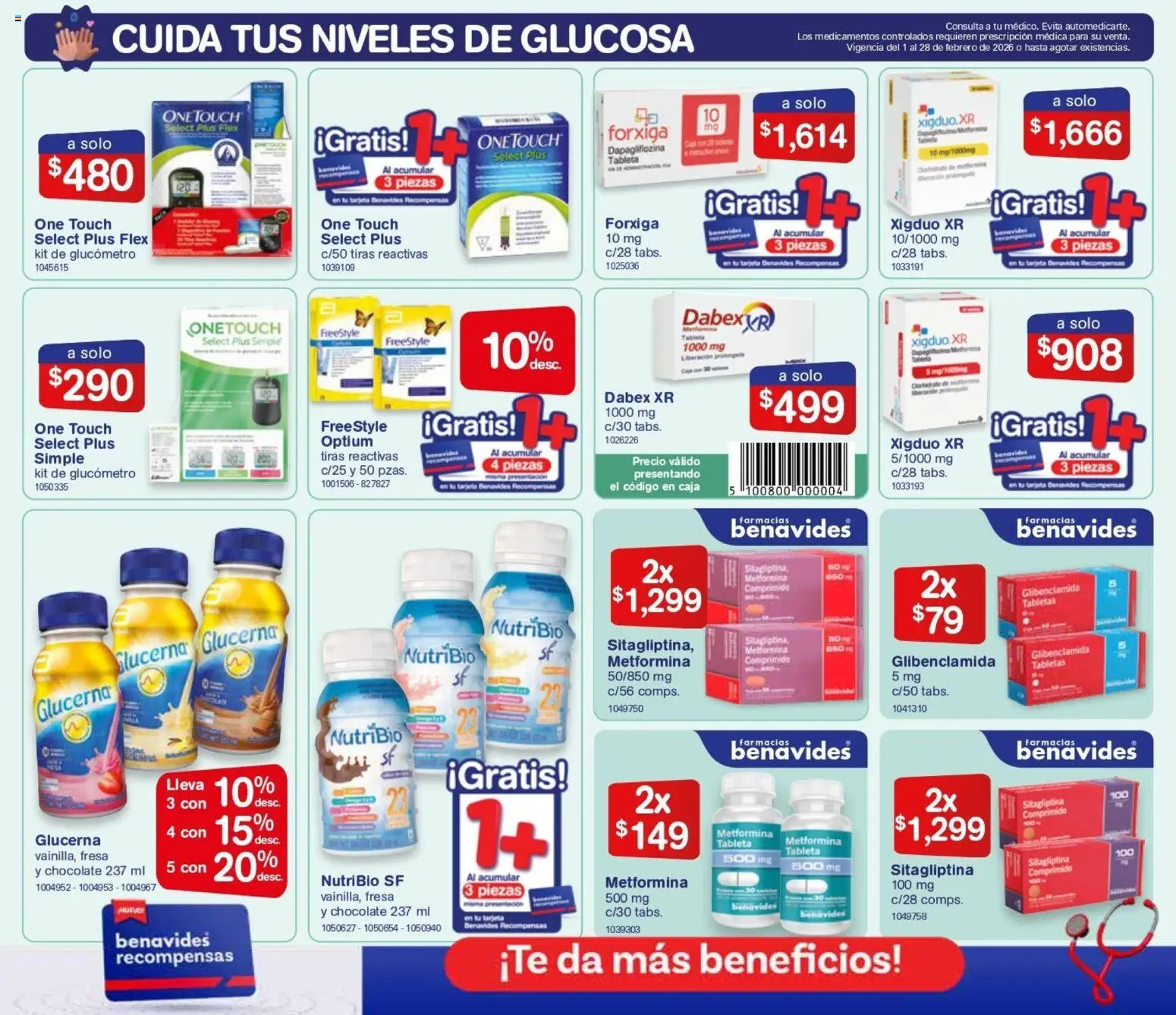 Nuevas ofertas de Farmacia Benavides válidas en toda la República Mexicana desde el 01.01.2026. ¡Encuentra las mejores ofertas en Farmacia Benavides catálogo! | Página: 6
