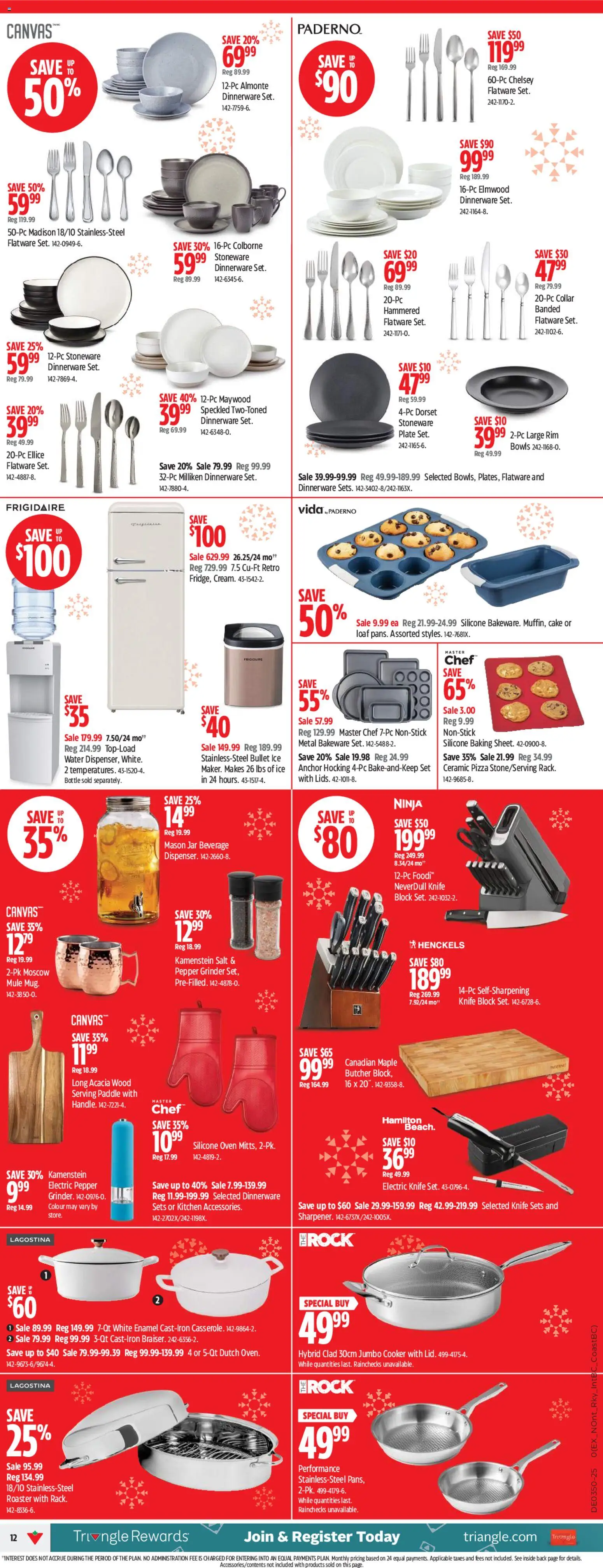 Canadian Tire flyer valid from 04.12.2025 | Page: 14 | Products: Oven, Grinder, Cooker, Pizza