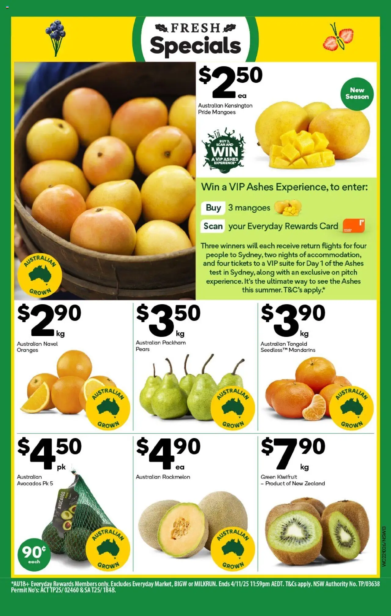 Woolworths catalogue - valid from 22.10.2025 | Page: 13 | Products: Suite, Oranges, Kiwifruit, Mandarins