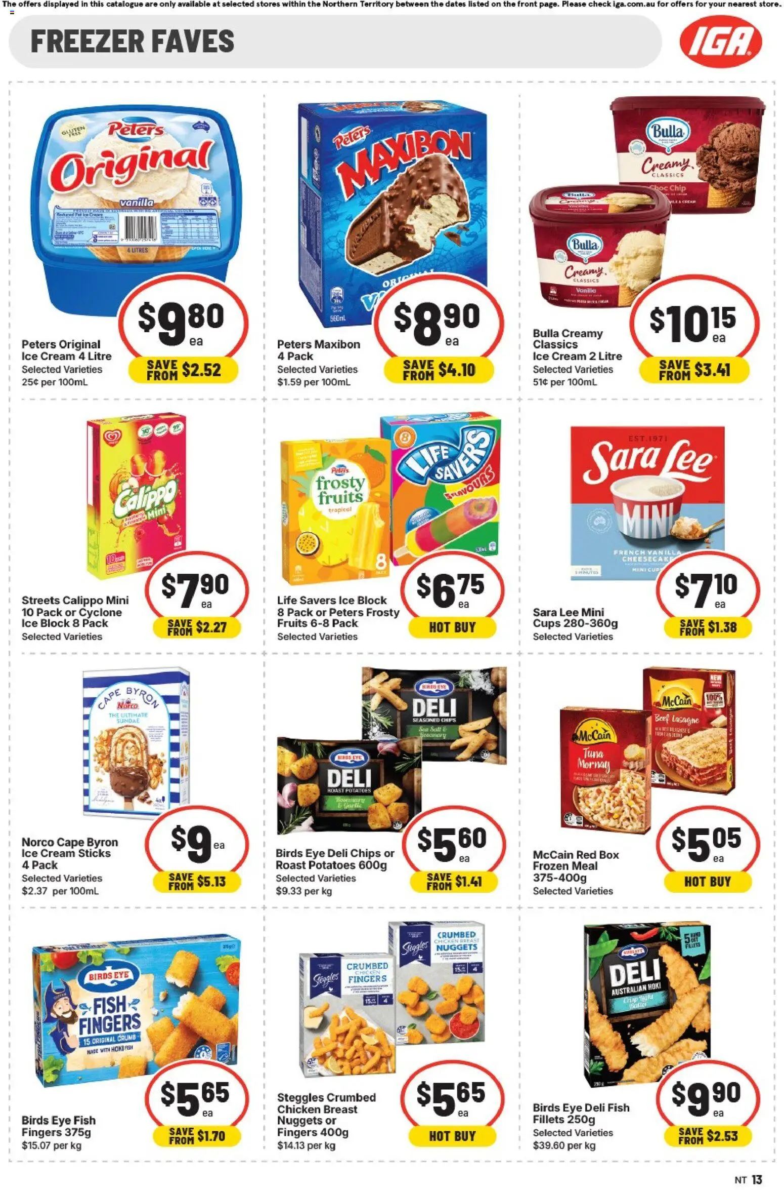IGA catalogue - valid from 04.03.2026 | Page: 13 | Products: Tea, Sugar, Mango, Greens