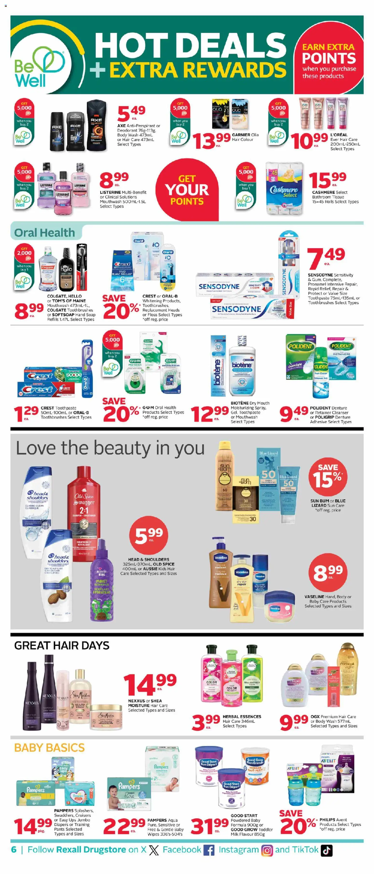 Rexall flyer valid from 13.02.2026 | Page: 11 | Products: Soap, Antiperspirant, Mouthwash, Milk