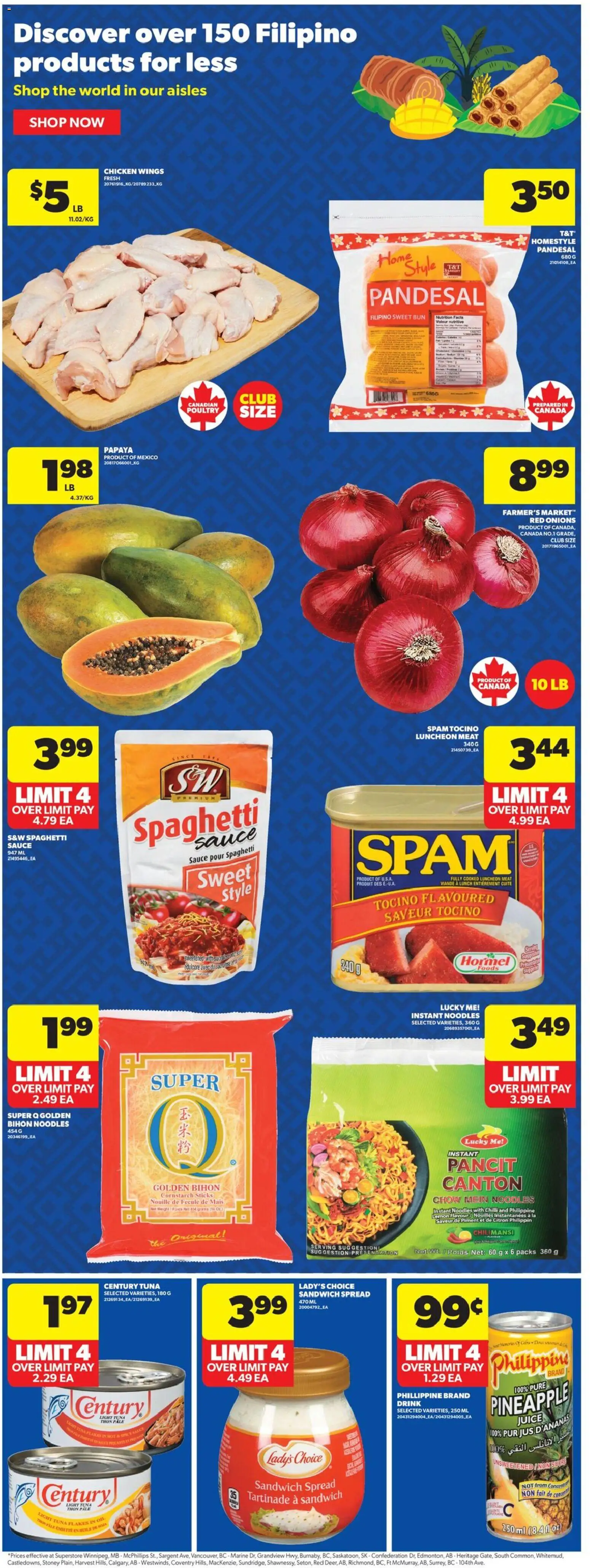 Real Canadian Superstore flyer valid from 15.01.2026 | Page: 15 | Products: Noodles, Chicken wings, Juice, Chicken
