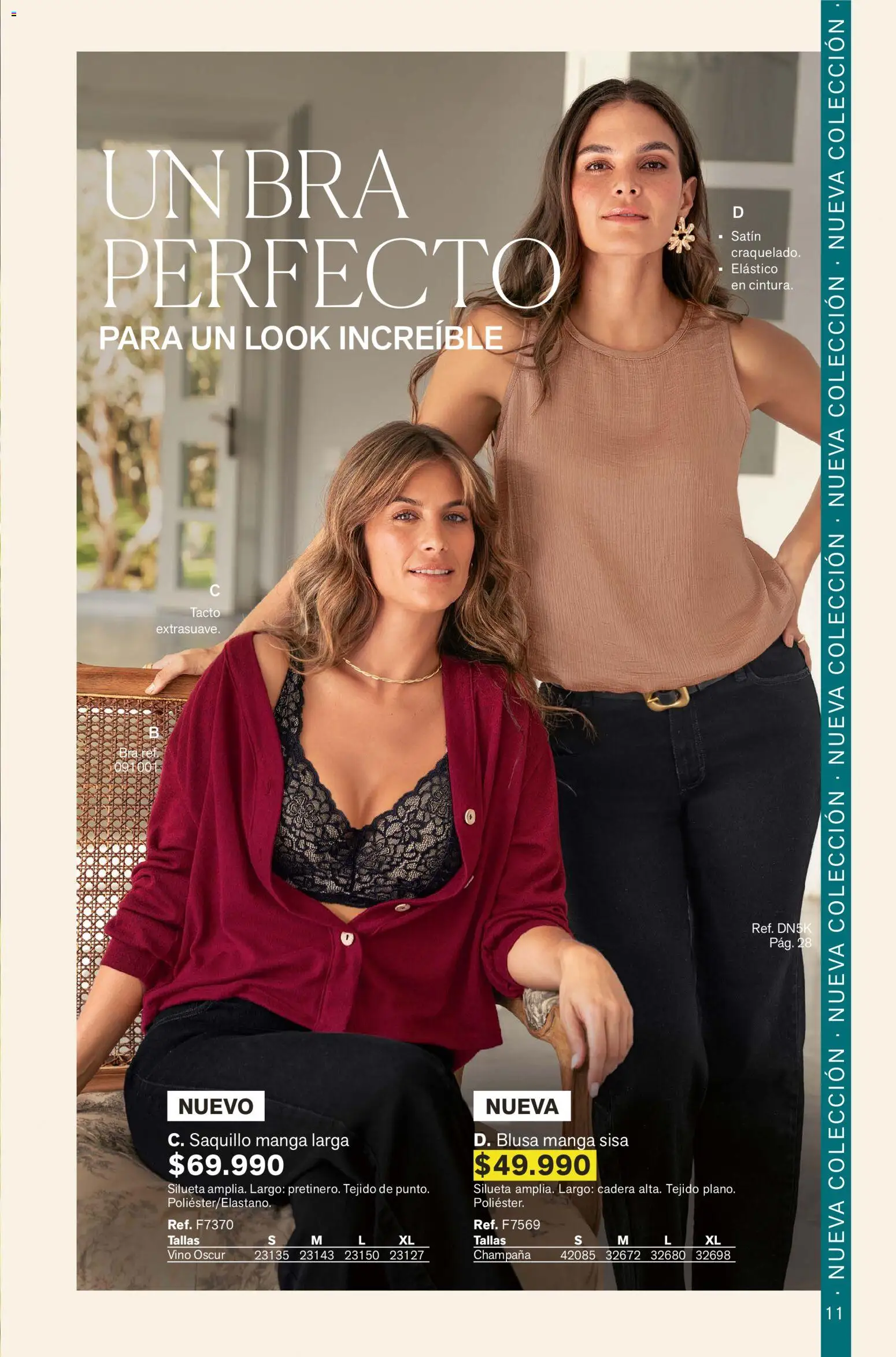 Leonisa revista - valida desde el 01.02.2026 | Página: 11 | Productos: Champaña, Blusa, Vino