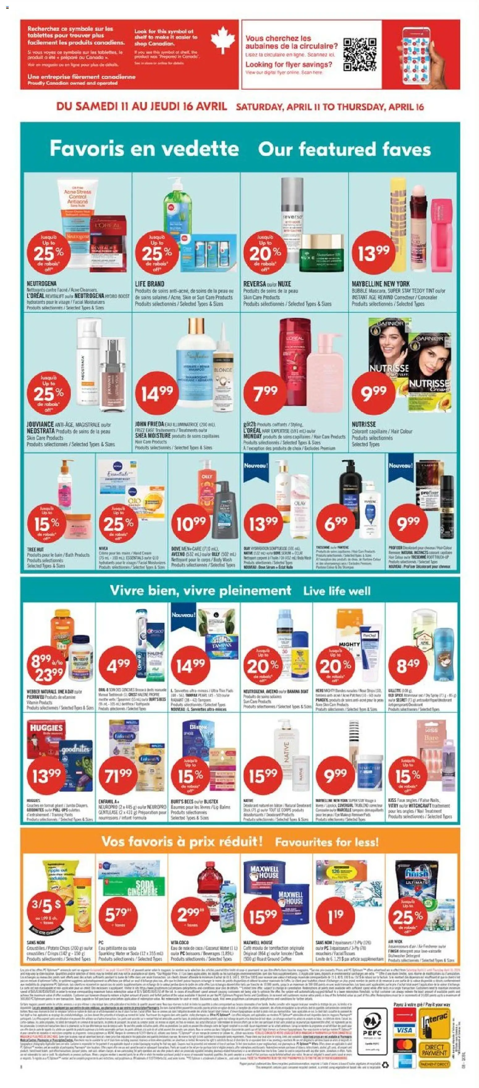 Pharmaprix flyer valid from 10.04.2026 | Page: 17 | Products: Lipstick, Deodorant, Bath, Coffee