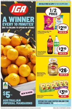 Preview of IGA catalogue NSW - valid from 22.04.2026
