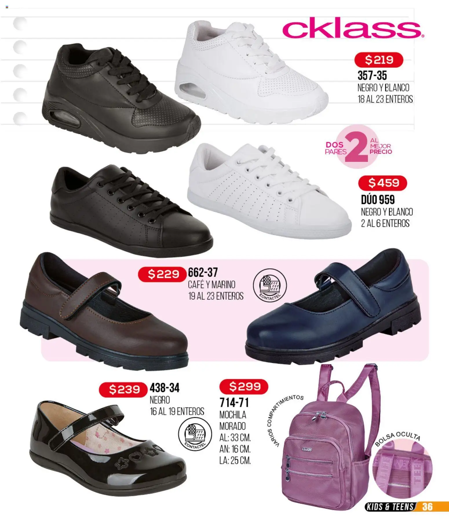 Nuevas ofertas de Cklass válidas en toda la República Mexicana desde el 14.04.2026. ¡Encuentra las mejores ofertas en Cklass catálogo 3X2 Digital Ropa! | Página: 133 | Productos: Bolsa, Mochila, Café