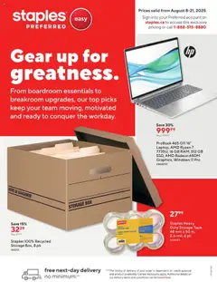 Preview of Staples - Business Flyer from shop Staples valid from 08.08.2025