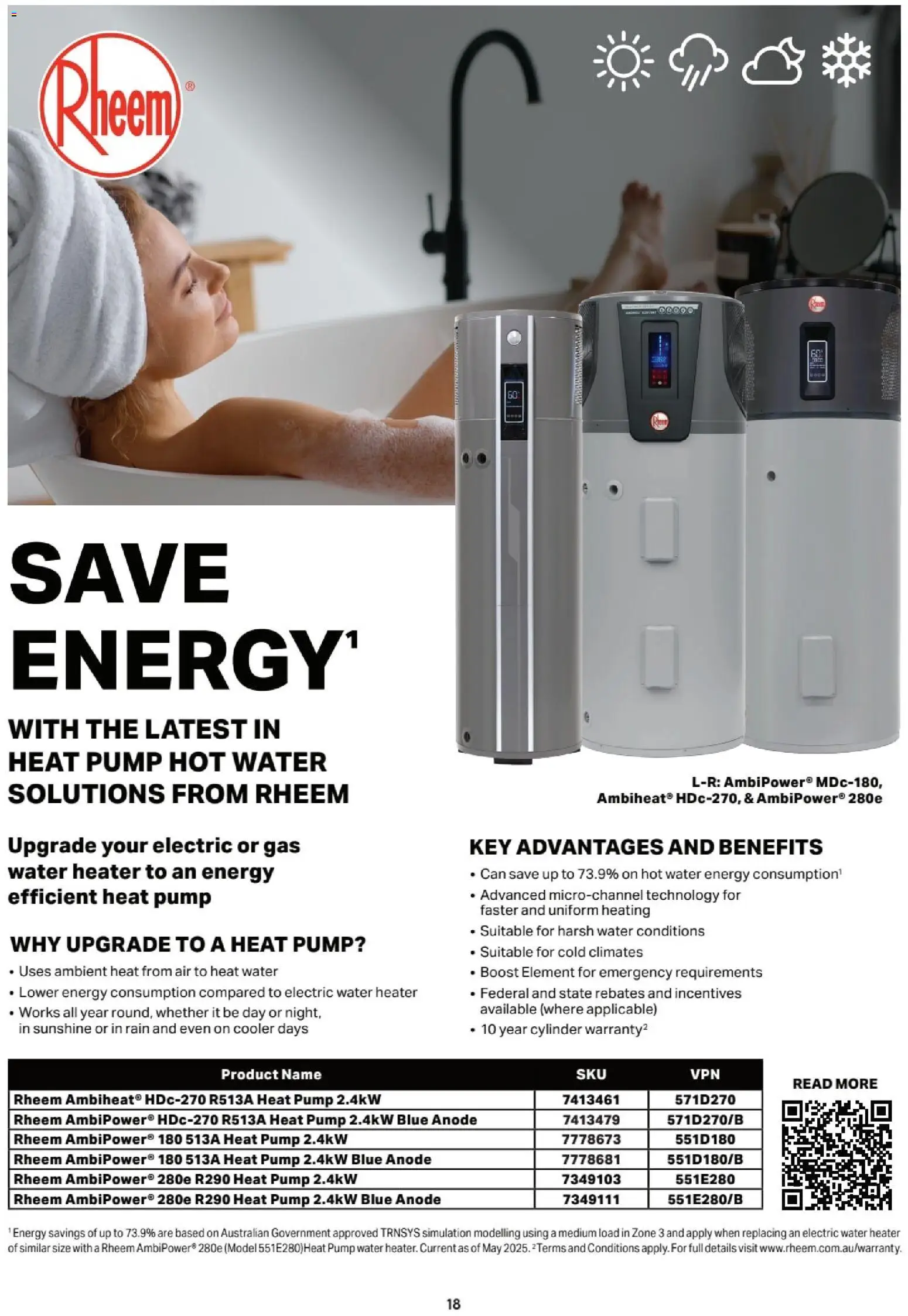 Mitre 10 catalogue - valid from 13.02.2026 | Page: 18 | Products: Heater, Water, Uniform, Water heater