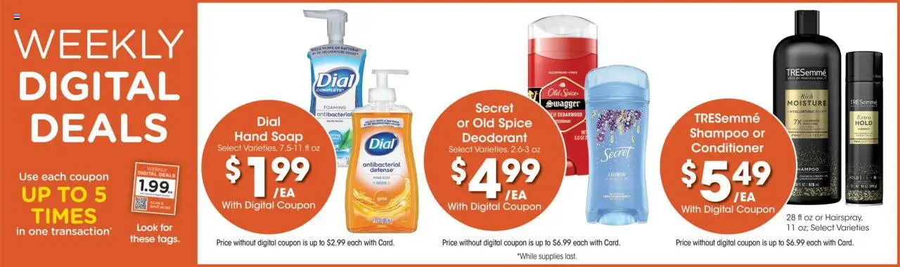 Kroger Weekly Ad - valid from 10.09.2025 | Page: 3 | Products: Shampoo, Conditioner, Soap, Deodorant