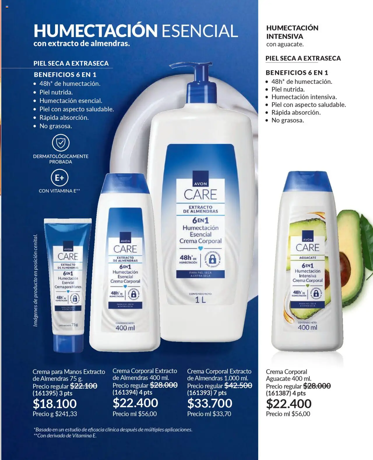 Avon revista - valida desde el 12.09.2025 | Página: 125 | Productos: Aguacate, Almendras, Crema