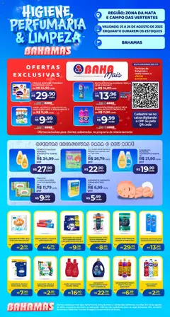 Bahamas Supermercados - Ofertas Higiene e Limpeza - Pré-Visualização do folheto da loja Bahamas Supermercados, válido de 25.08.2025