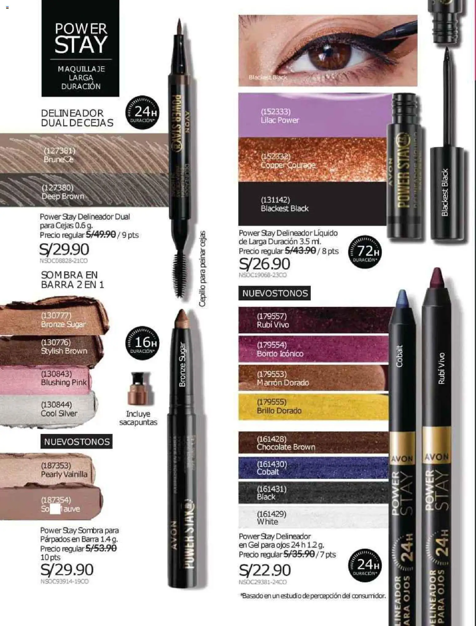 Catálogo Avon válido desde 12.10.2025 | Página: 30 | Productos: Delineador, Chocolate, Sacapuntas, Maquillaje