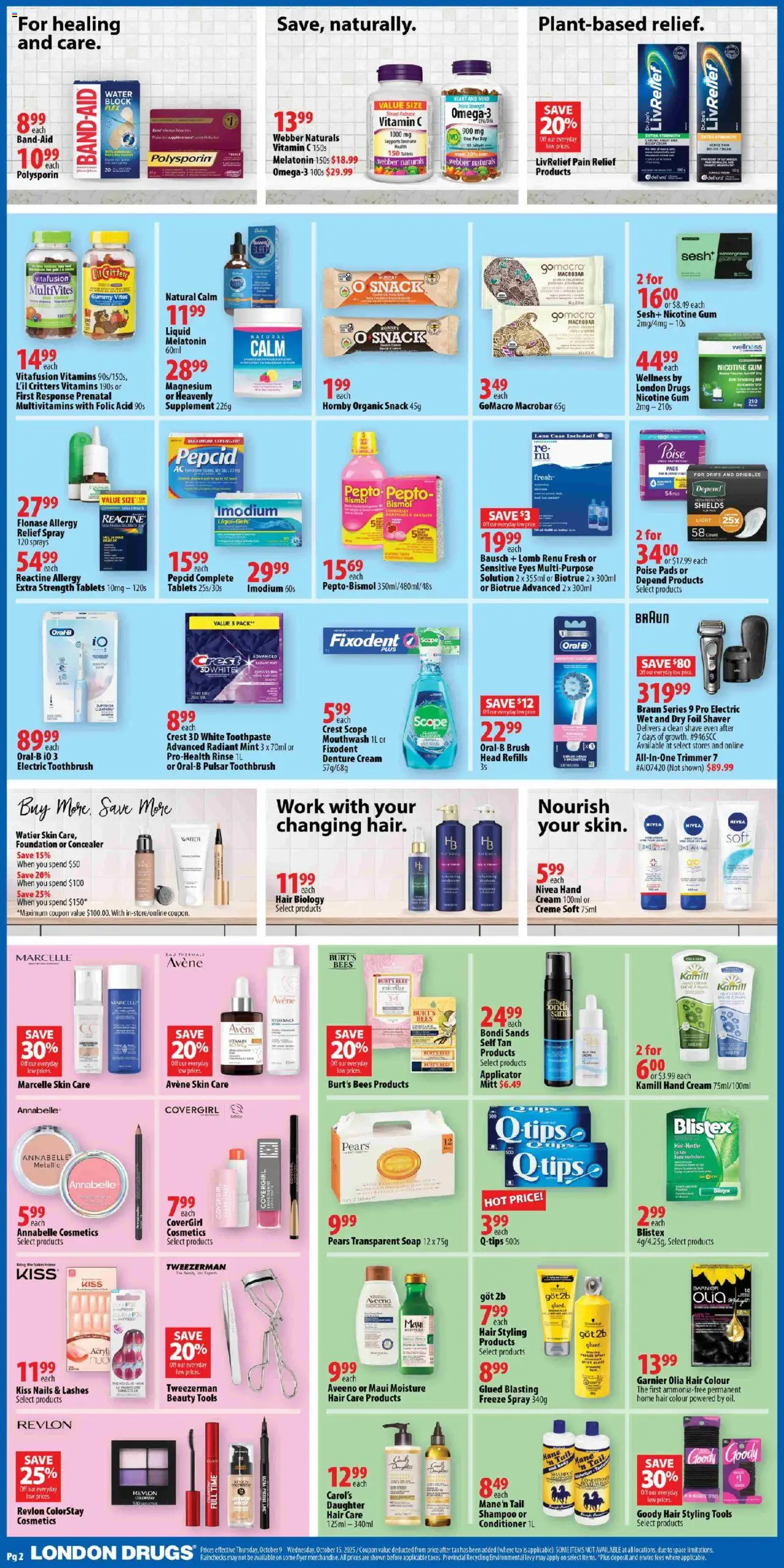 London Drugs flyer valid from 09.10.2025 | Page: 2