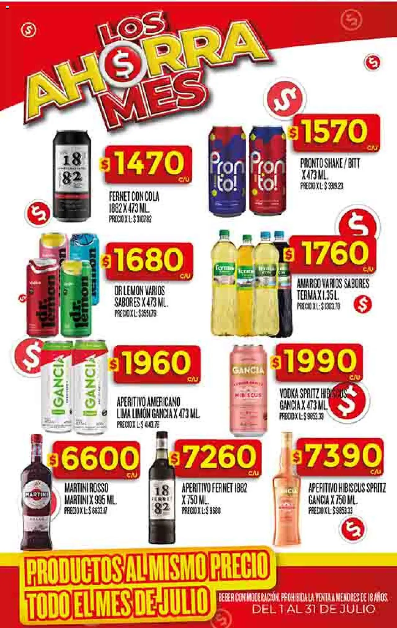 Supermercado DIA Ofertas - Salta y Jujuy │ válido desde el 09.07.2025 | Página: 28 | Productos: Vodka, Fernet, Lima, Limón