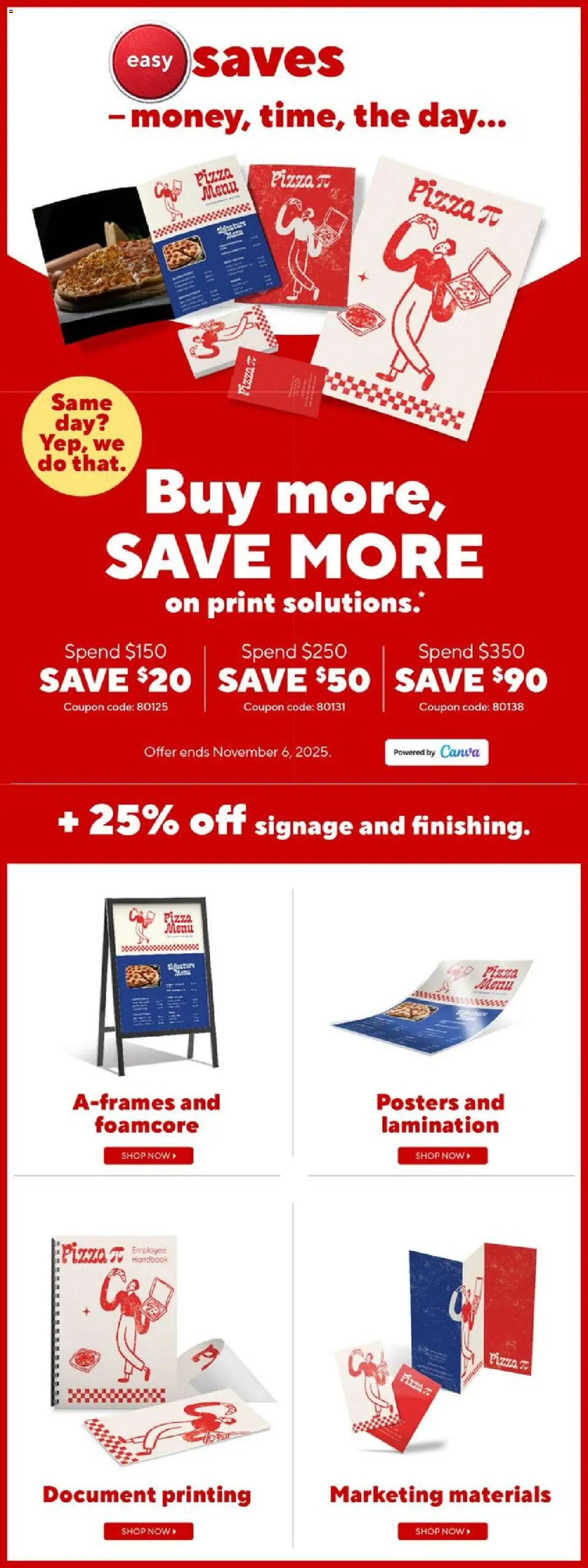 Staples flyer valid from 03.10.2025 | Page: 16 | Products: Pizza