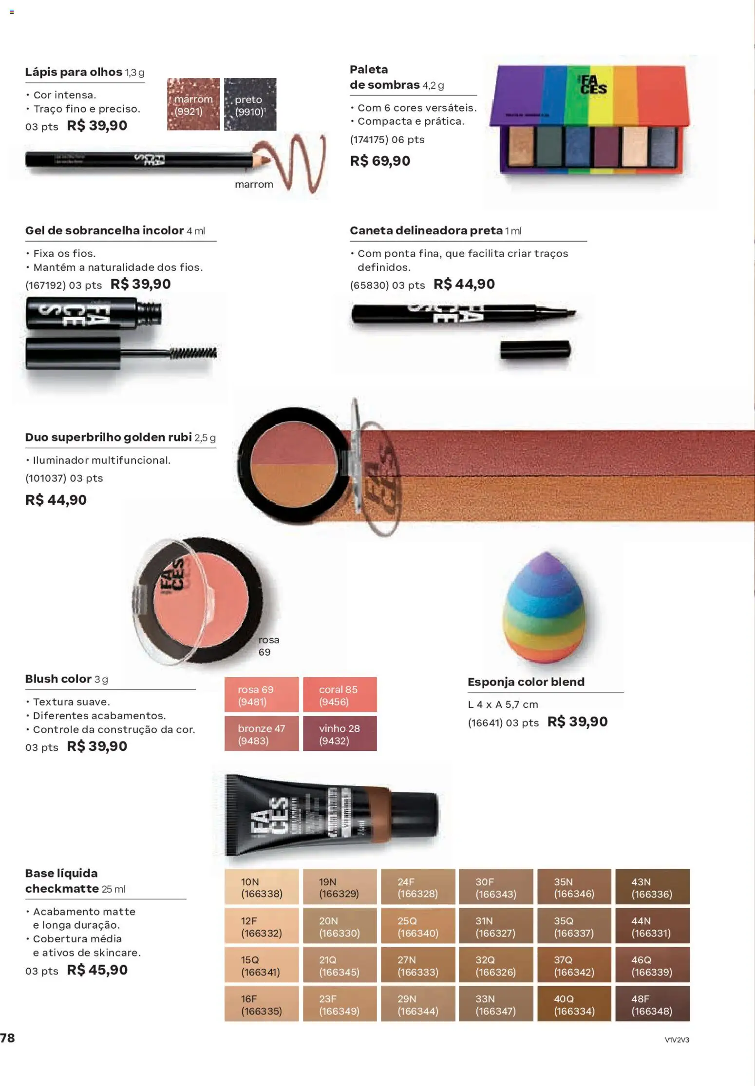 Natura Folheto - válido de 13.01.2026 | Página: 78 | Produtos: Esponja, Vinho, Base, Iluminador