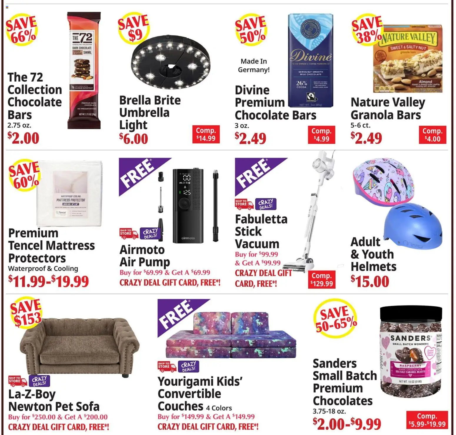 Ocean State Job Lot Ad - valid from 19.02.2026 | Page: 2 | Products: Mattress, Sofa, Milk, Umbrella