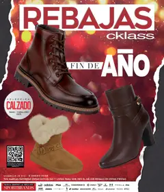 Vista previa de Cklass catálogo Rebajas fin de año calzado, nuevo folleto de la tienda, válido en México a partir del 15.12.2025