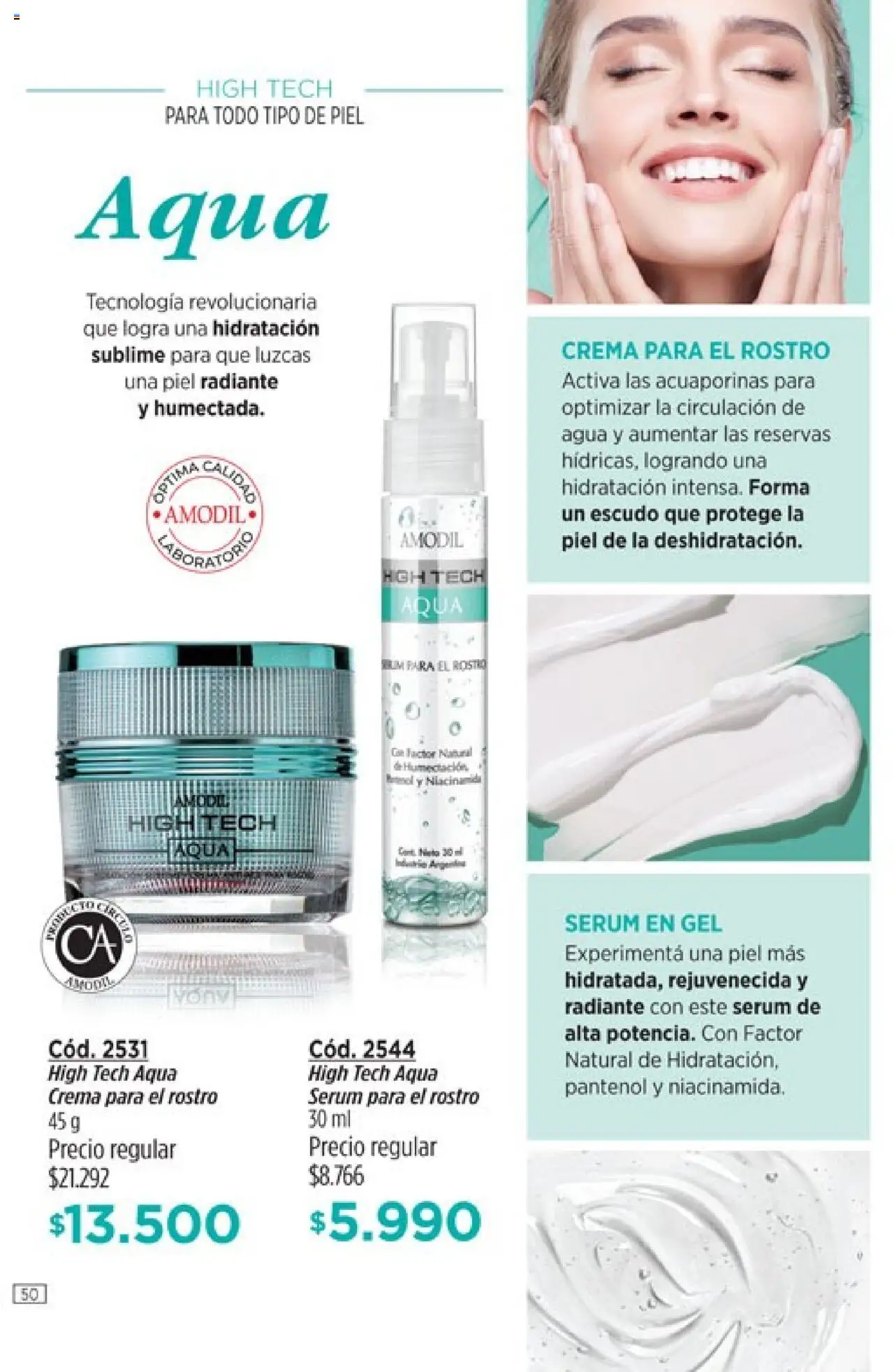 Catálogo Amodil Campaña 12 │ válido desde el 26.06.2025 | Página: 50 | Productos: Serum, Agua, Radiante, Crema