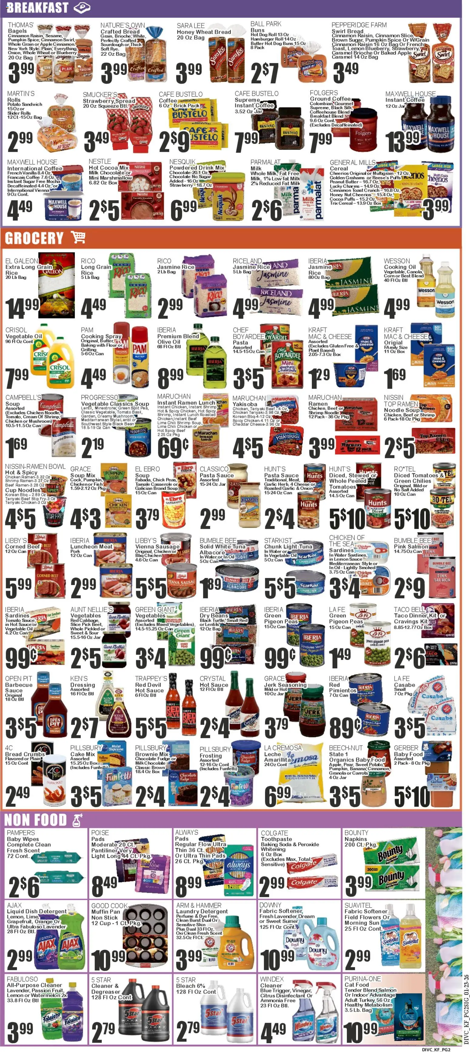 Key Food Weekly Ad - valid from 23.10.2026 | Page: 2 | Products: Bread, Toothpaste, Beef, Baby food