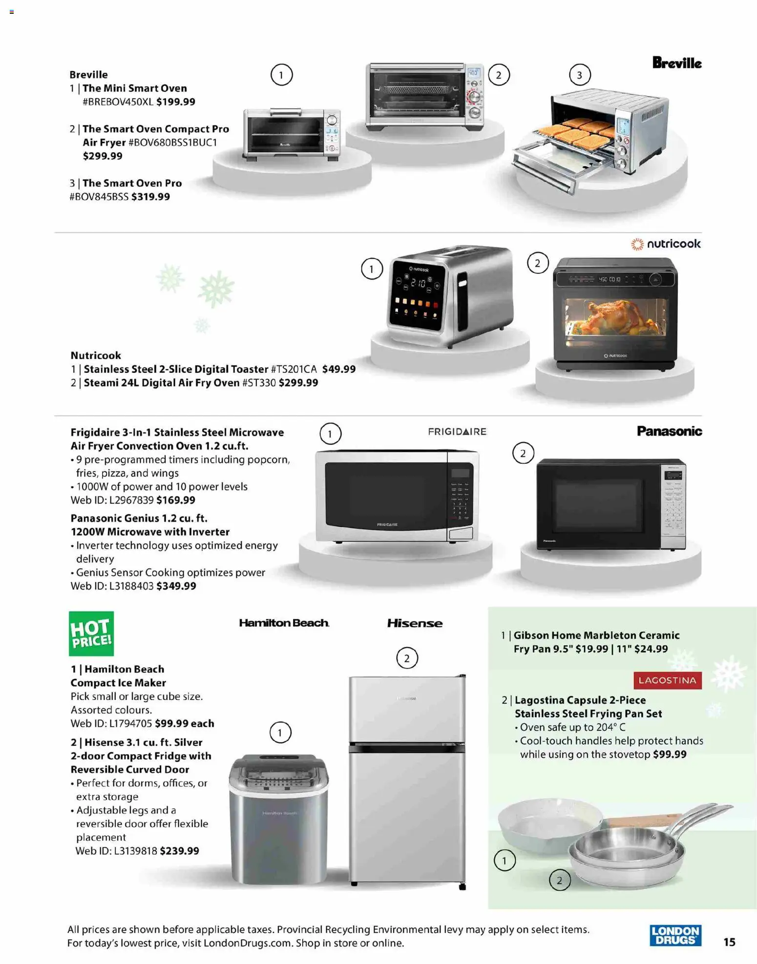 London Drugs flyer valid from 12.11.2025 | Page: 15 | Products: Oven, Toaster, Fryer