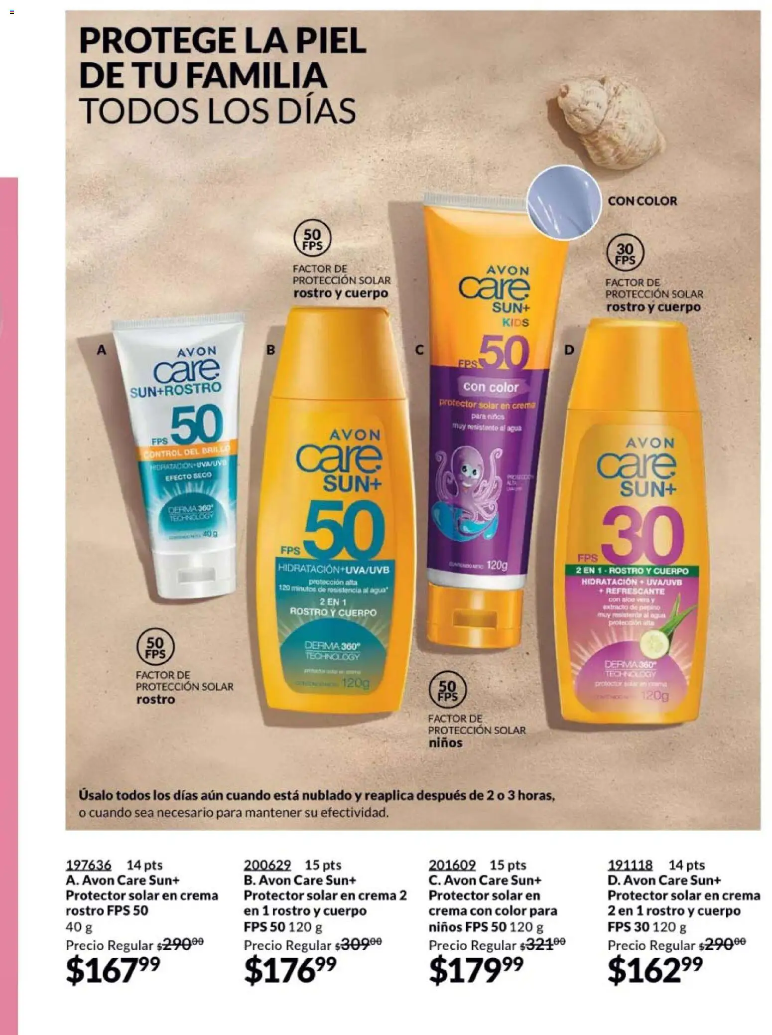 Nuevas ofertas de AVON válidas en toda la República Mexicana desde el 20.02.2026. ¡Encuentra las mejores ofertas en AVON campaña 4 2026! | Página: 149 | Productos: Crema, Agua, Protector solar