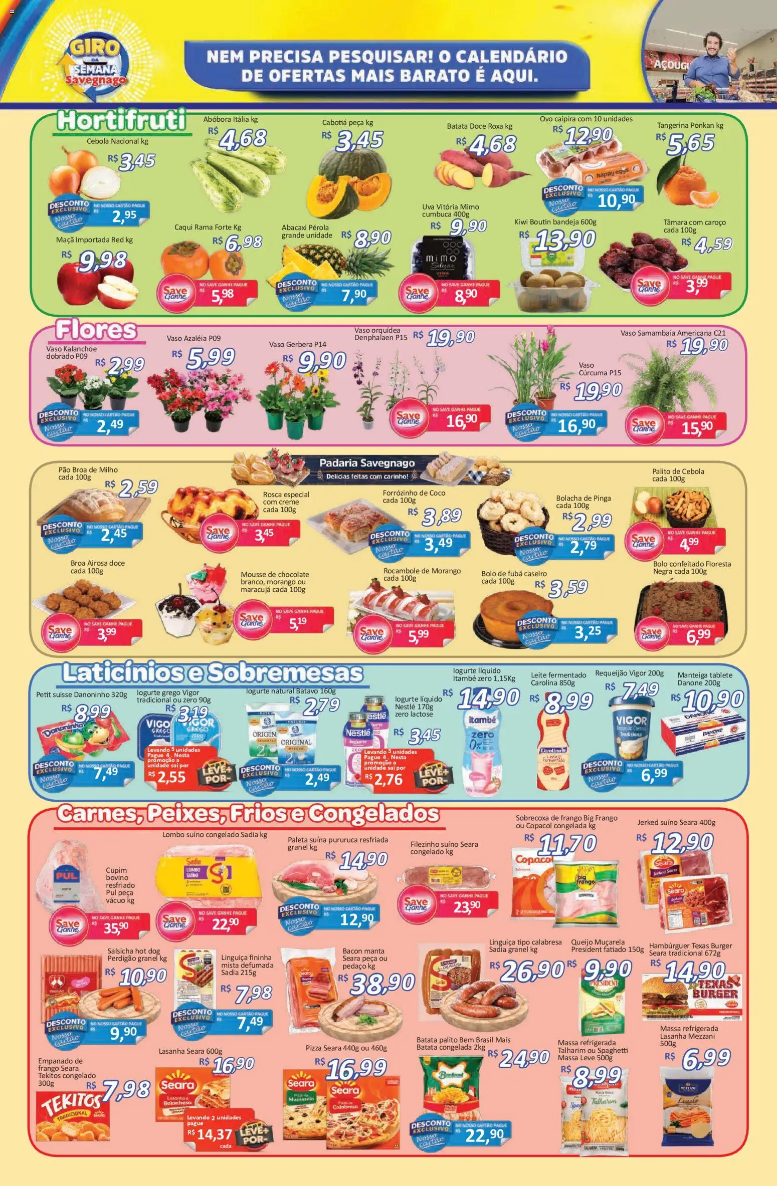 Savegnago Folheto - válido de 09.04.2026 | Página: 2 | Produtos: Mousse, Talharim, Cebola, Hambúrguer