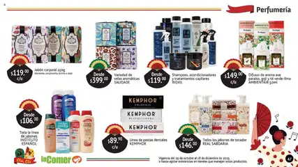 Vista previa de La Comer folleto Olá, Olé, nuevo folleto de la tienda, válido en México a partir del 29.10.2025 | Página: 47 | Productos: Sales, Té, Perfume, Jabón