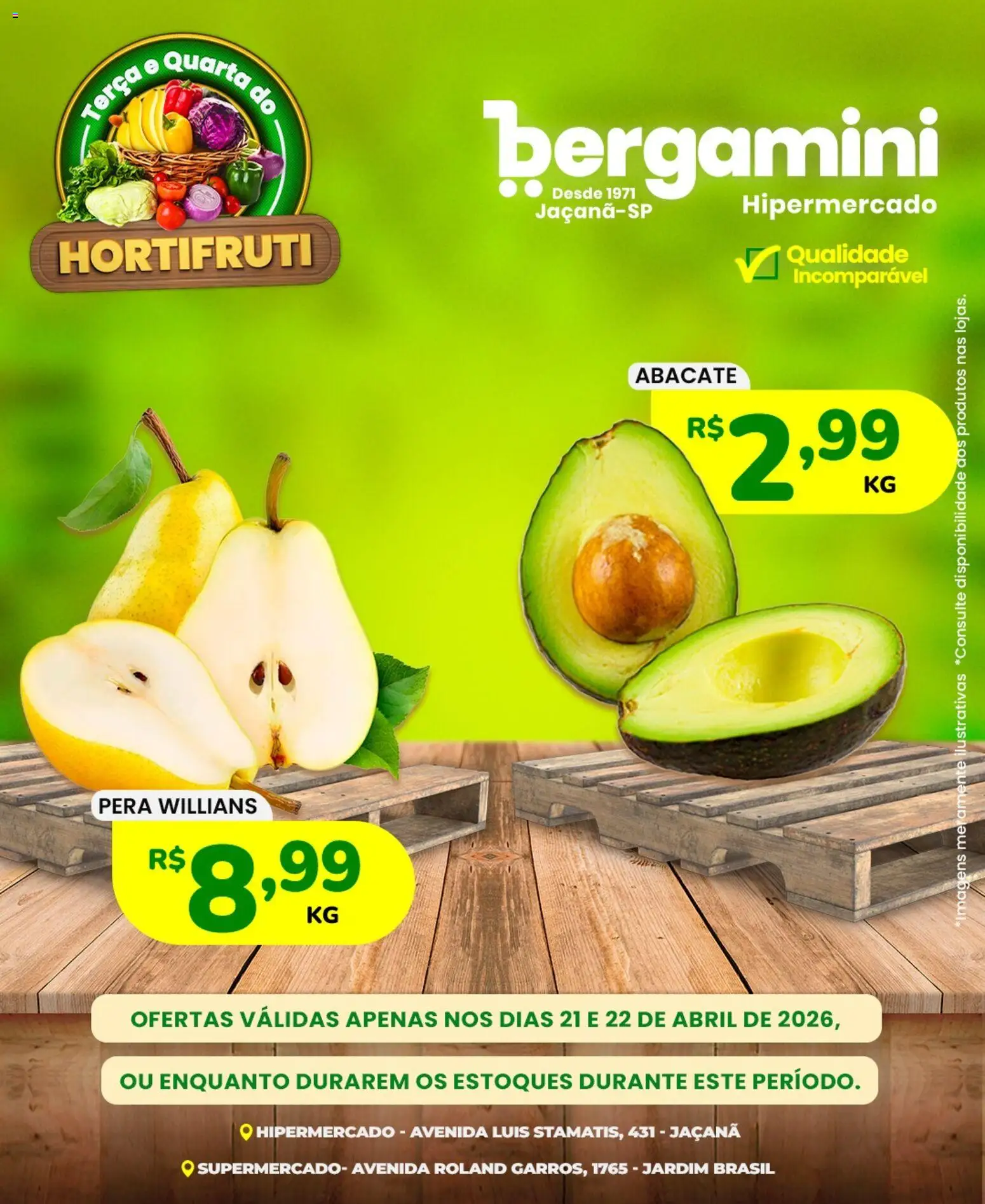 Supermercado Bergamini Folheto - válido de 21.04.2026 | Página: 3 | Produtos: Pera