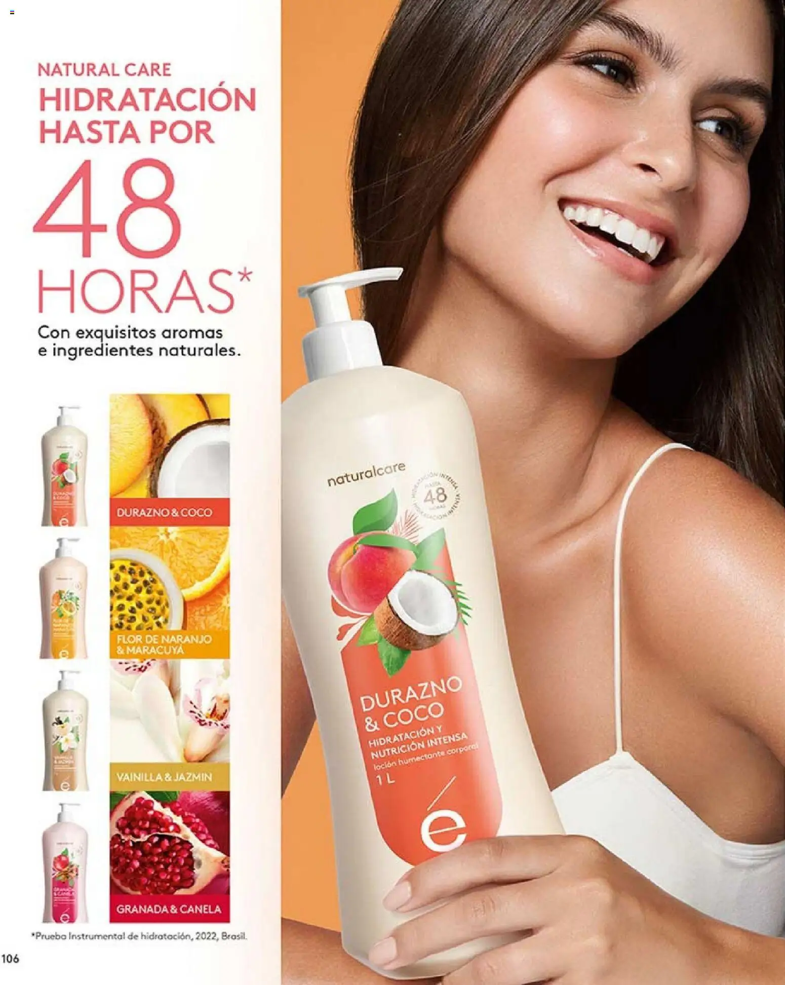 Ésika revista - valida desde el 01.02.2026 | Página: 106 | Productos: Loción, Maracuyá, Coco, Durazno