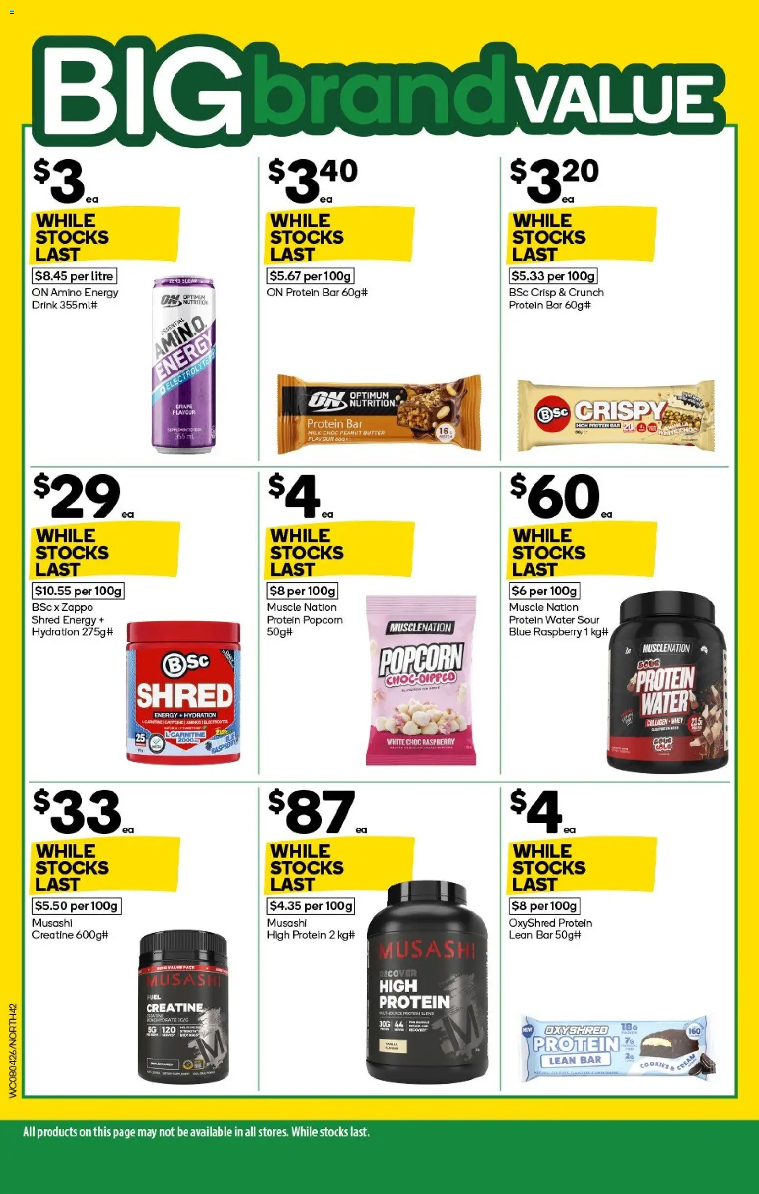 Woolworths catalogue - valid from 08.04.2026 | Page: 42 | Products: Milk, Energy drink, Popcorn, Raspberry