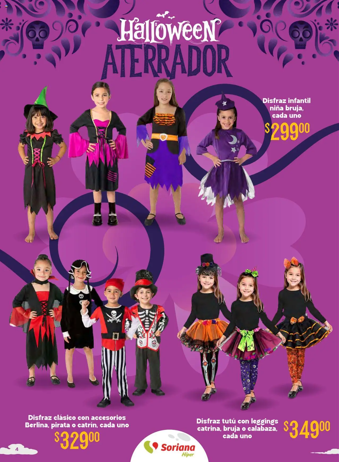 Nuevas ofertas de Soriana válidas en toda la República Mexicana desde el 16.10.2025. ¡Encuentra las mejores ofertas en Soriana - Halloween y Día de muertos Híper Nacional! | Página: 4 | Productos: Leggings