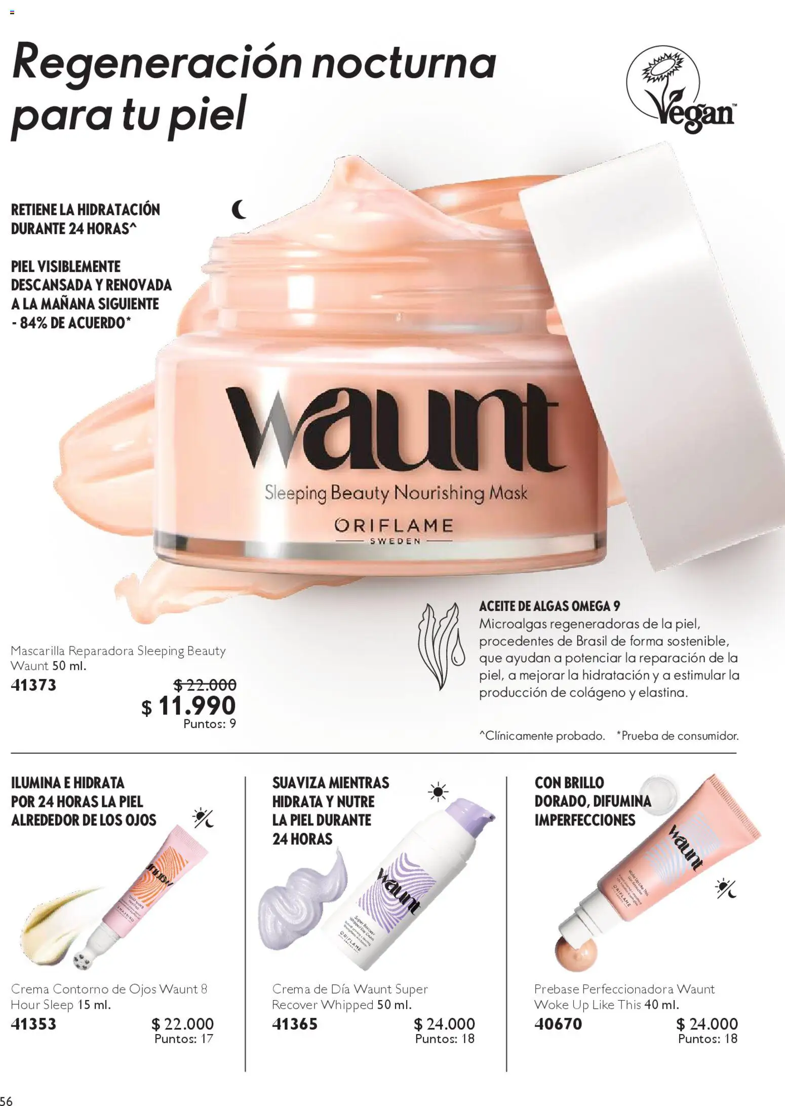 Oriflame catálogo │ válido desde el 07.03.2026 | Página: 56 | Productos: Contorno, Brillo, Mascarilla, Aceite