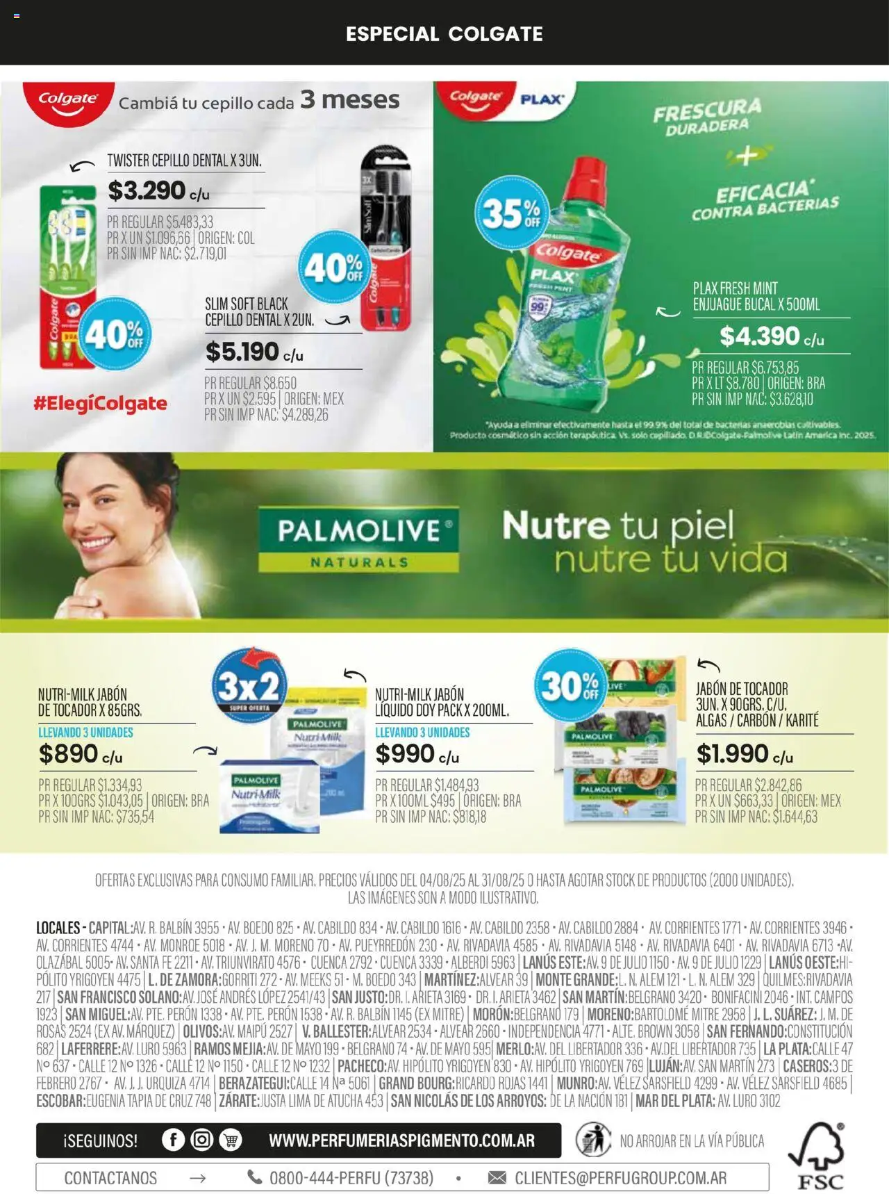 Pigmento catálogo │ válido desde el 05.08.2025 | Página: 18 | Productos: Cepillo, Lima, Jabón, Enjuague bucal