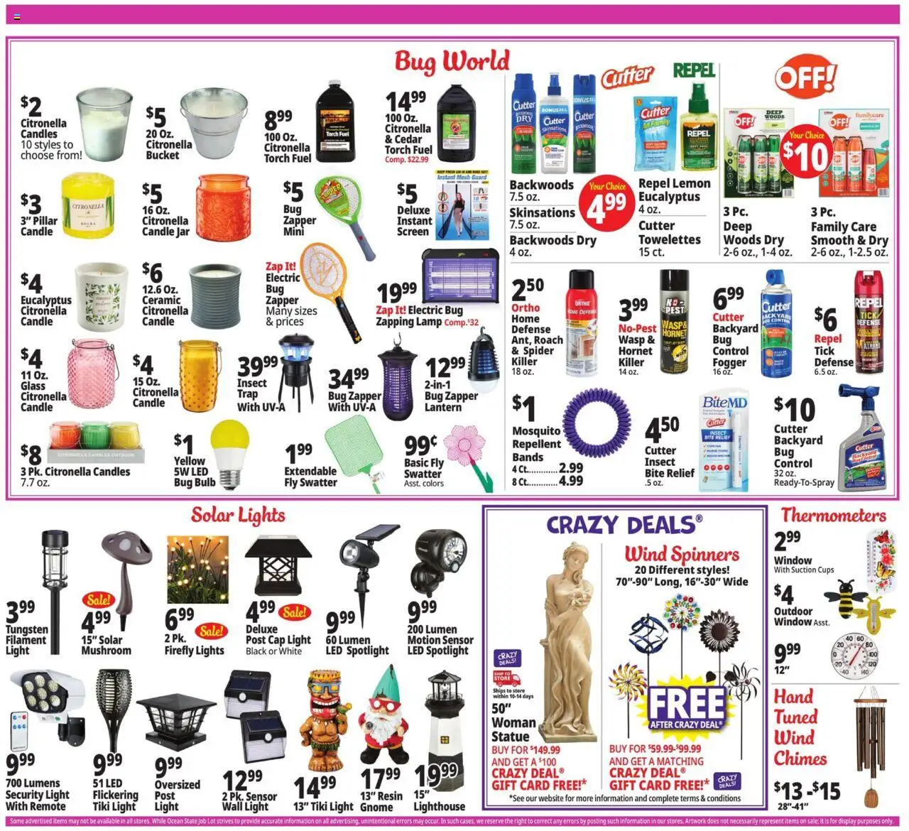Ocean State Job Lot Weekly Ad - valid from 07.08.2025 | Page: 9 | Products: Lamp, Sensor, Cutter, Filament