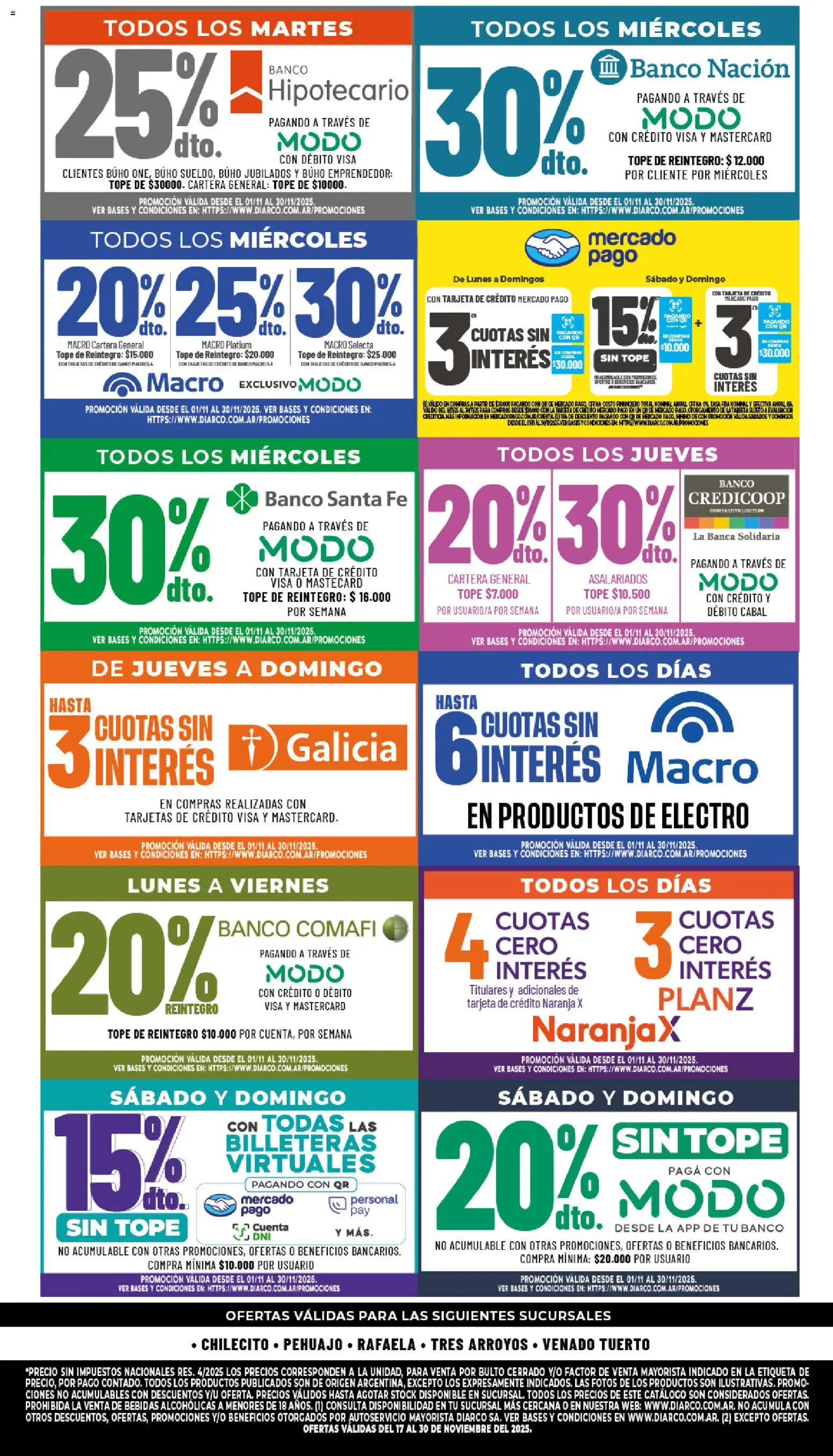 Diarco - Ofertas Especiales │ válido desde el 17.11.2025 | Página: 2 | Productos: Cartera, Banco, General