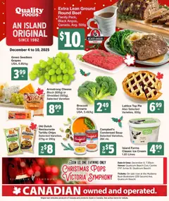 Preview of Quality Foods weekly flyer / circulaire from shop Quality Foods valid from 04.12.2025